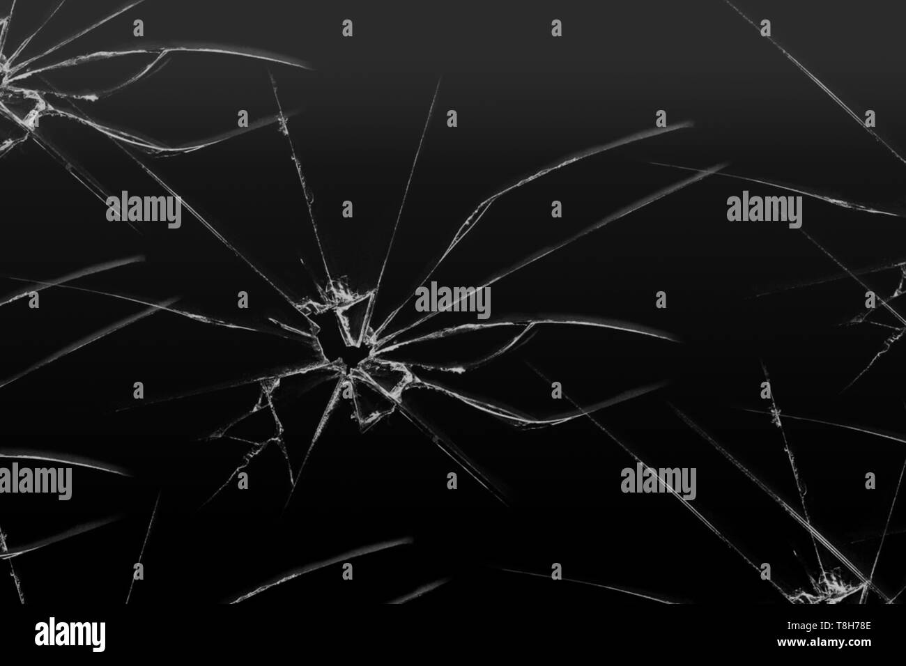 La texture du verre brisé. Effet de verre craquelé réaliste, élément concept Banque D'Images