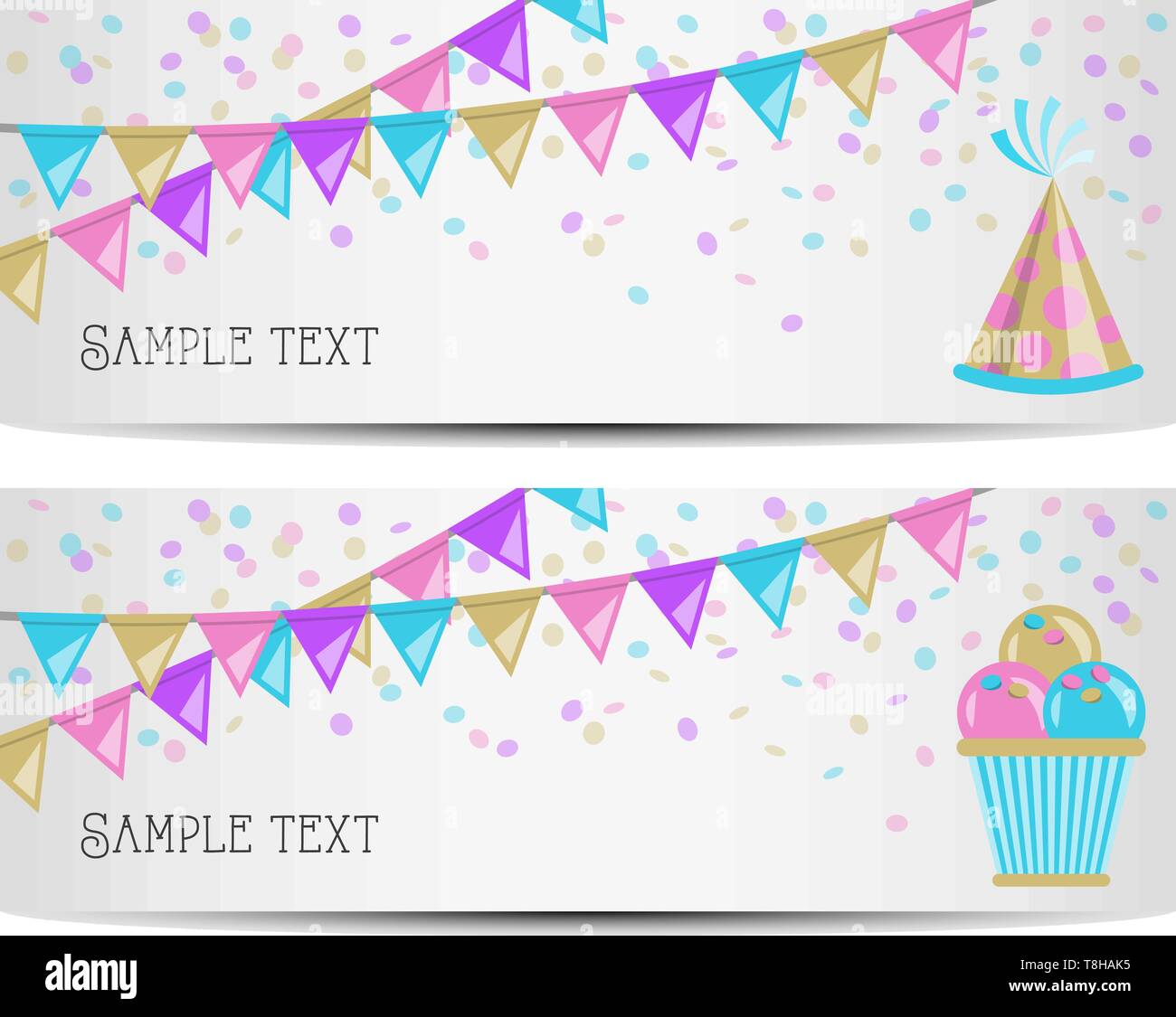 Vecteur bannière parti Illustration de Vecteur