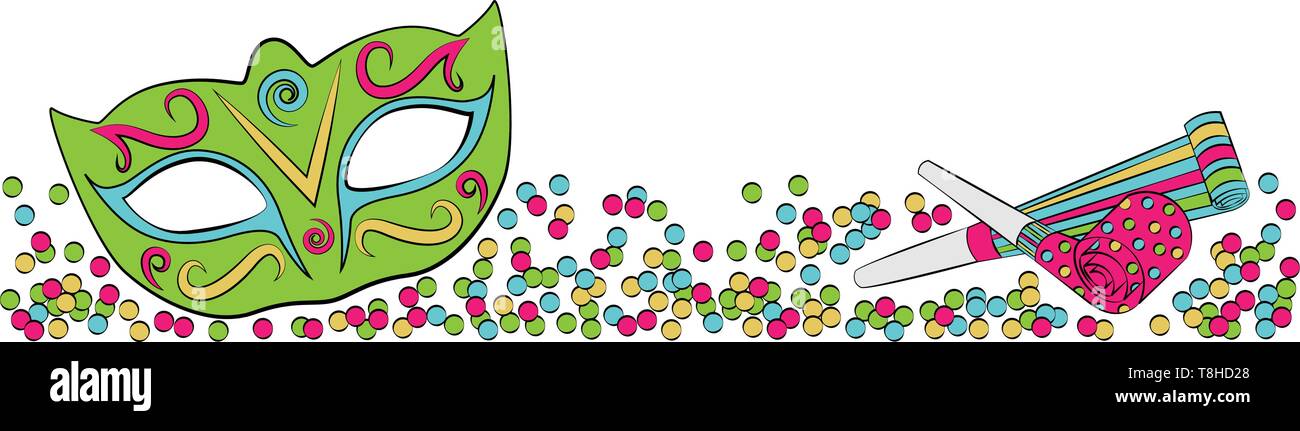 Bannière vecteur carnaval Illustration de Vecteur