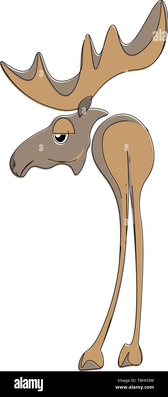 Résumé Une illustration d'un brown moose avec de grands bois, vecteur, dessin en couleur ou d'illustration. Illustration de Vecteur Résumé Une illustration d'un brown moose avec de grands bois, vecteur, dessin en couleur ou d'illustration. Illustration de Vecteur