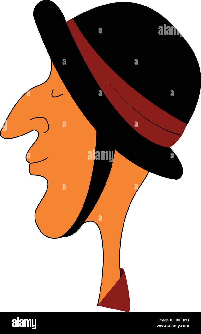 Une vieille dame en blouse bleue, Scénario, dessin en couleur ou d'illustration. Illustration de Vecteur