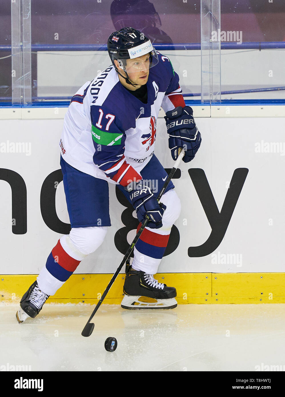 Kosice, Slovaquie. 12 mai, 2019. Mark Richardson, GBR 17 CANADA - Grande-bretagne 8-0 Groupe Préliminaire UN CHAMPIONNAT DU MONDE DE HOCKEY CHAMPIONSHIPS à Kosice, Slovakia, Slovaquie, 12 mai 2019, de la saison 2018/2019, le Crédit : Peter Schatz/Alamy Live News Banque D'Images