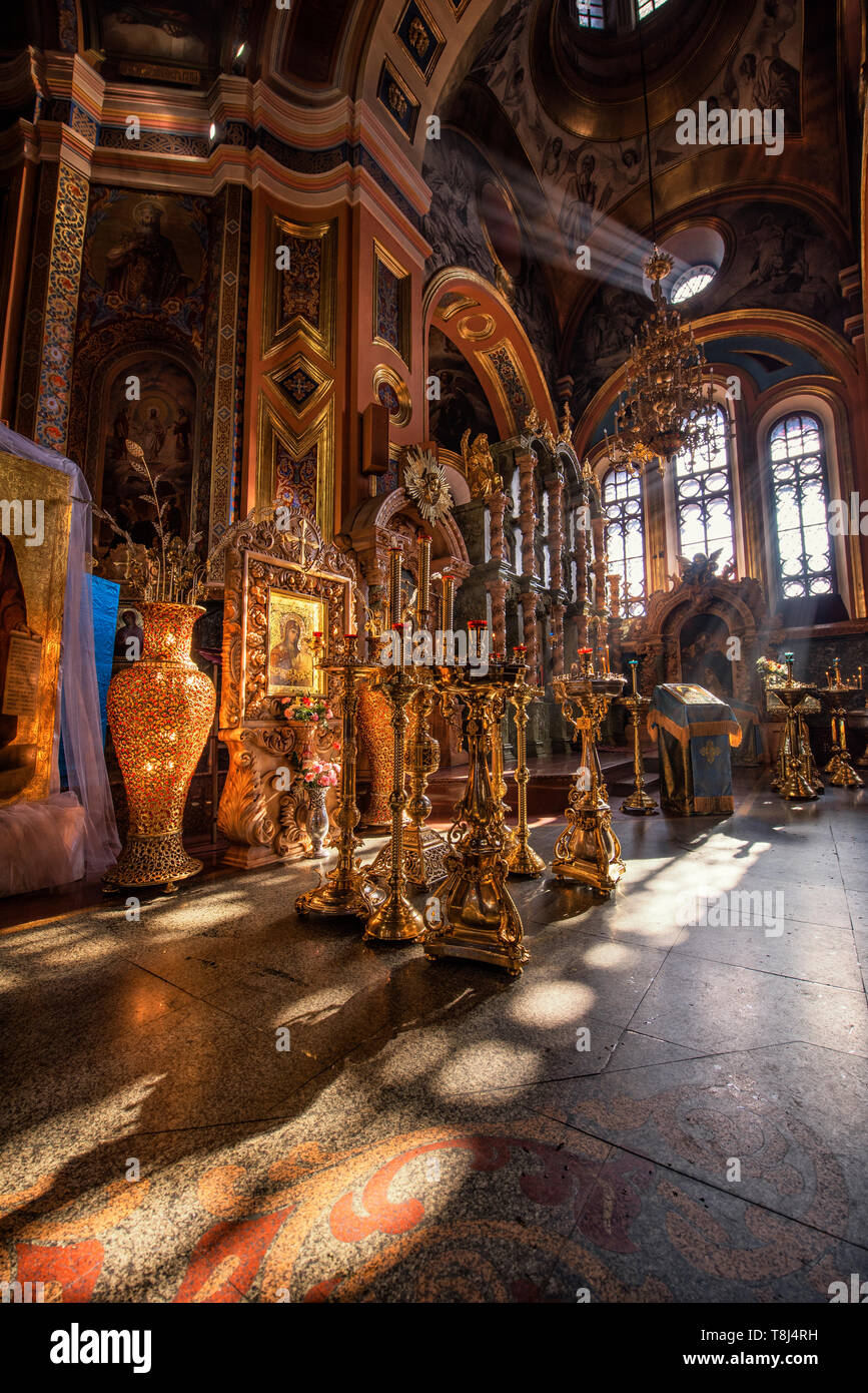 L'église de Kazan d'Irkoutsk, Irkoutsk, en Sibérie, Russie Banque D'Images