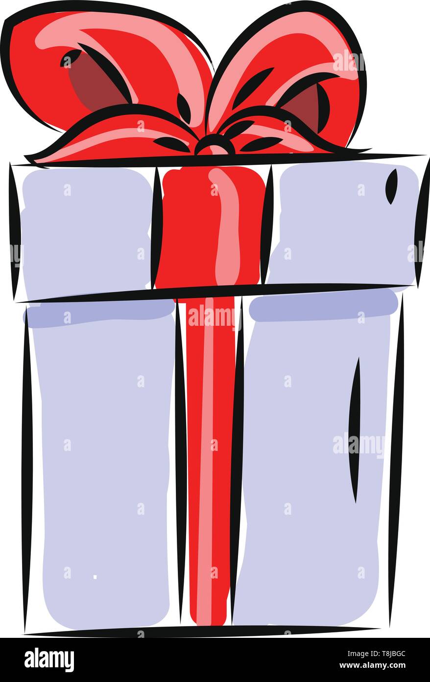 Un dessin couleur d'une boîte-cadeau, Scénario, dessin en couleur ou  d'illustration Image Vectorielle Stock - Alamy