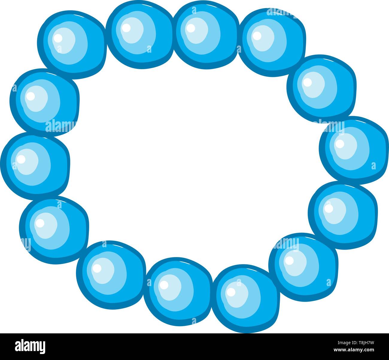 Un bracelet maille bleu, Scénario, dessin en couleur ou d'illustration  Image Vectorielle Stock - Alamy