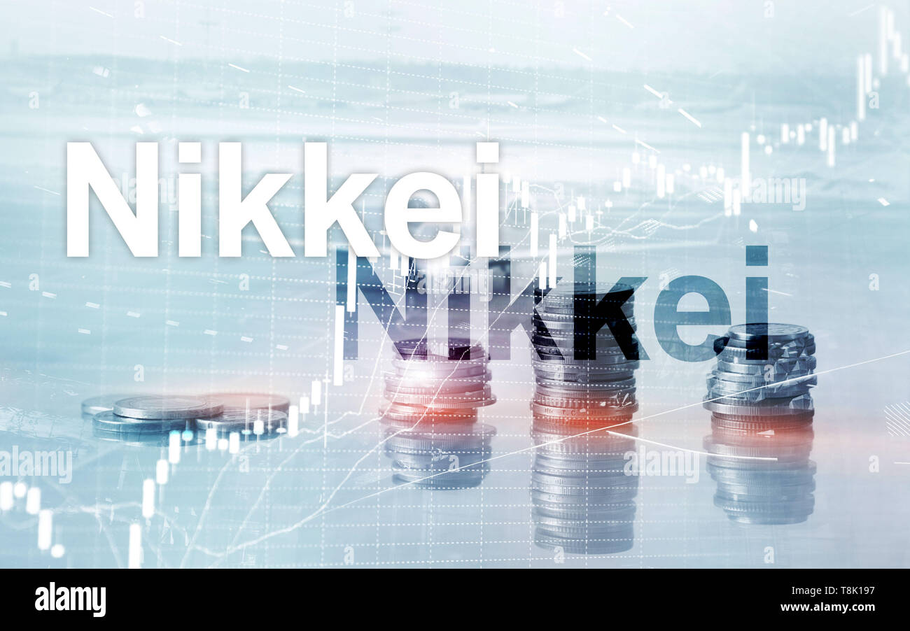 Le Nikkei 225 Stock Average index. Financial Business concept économique. Banque D'Images