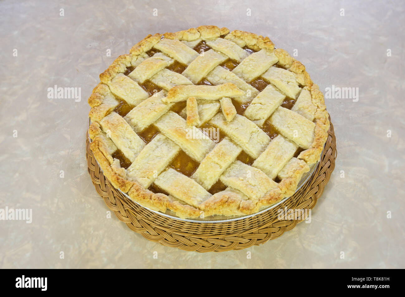 À fait maison avec lattice top et pi sign Banque D'Images