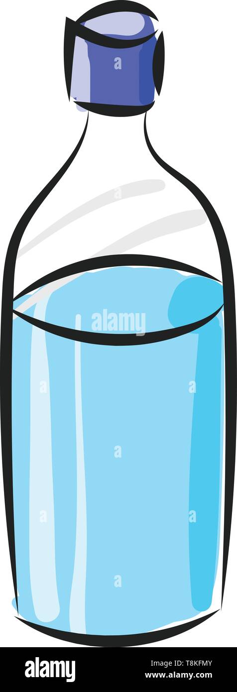 C'est un liquide clair, pas de couleur ou de goût et est essentiel pour l'homme, animal plante ant pour vivre., Scénario, dessin en couleur ou d'illustration. Illustration de Vecteur