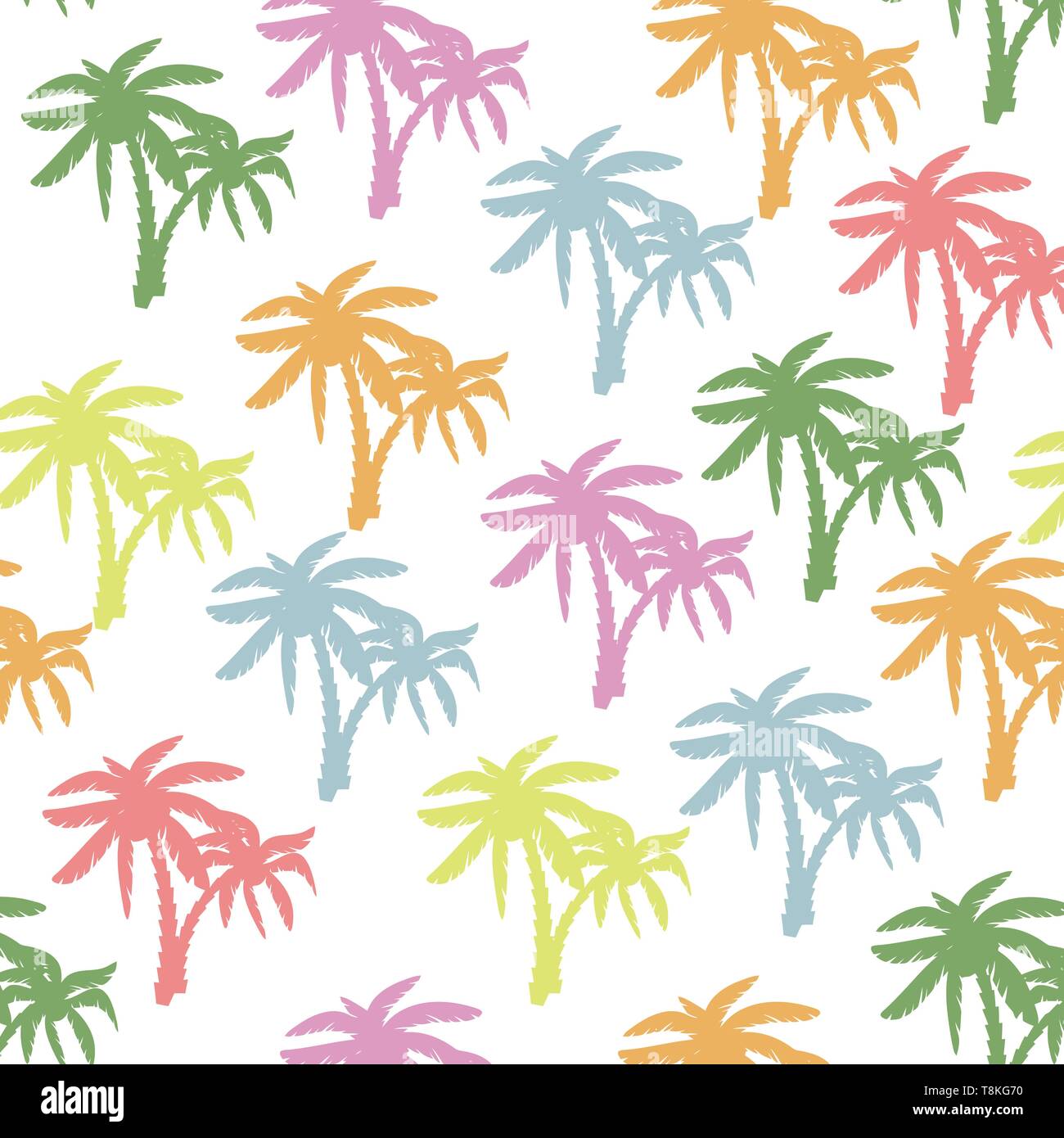 Palmier design texture pattern, vector illustration. Cocotier imprimer pour le design textile Illustration de Vecteur