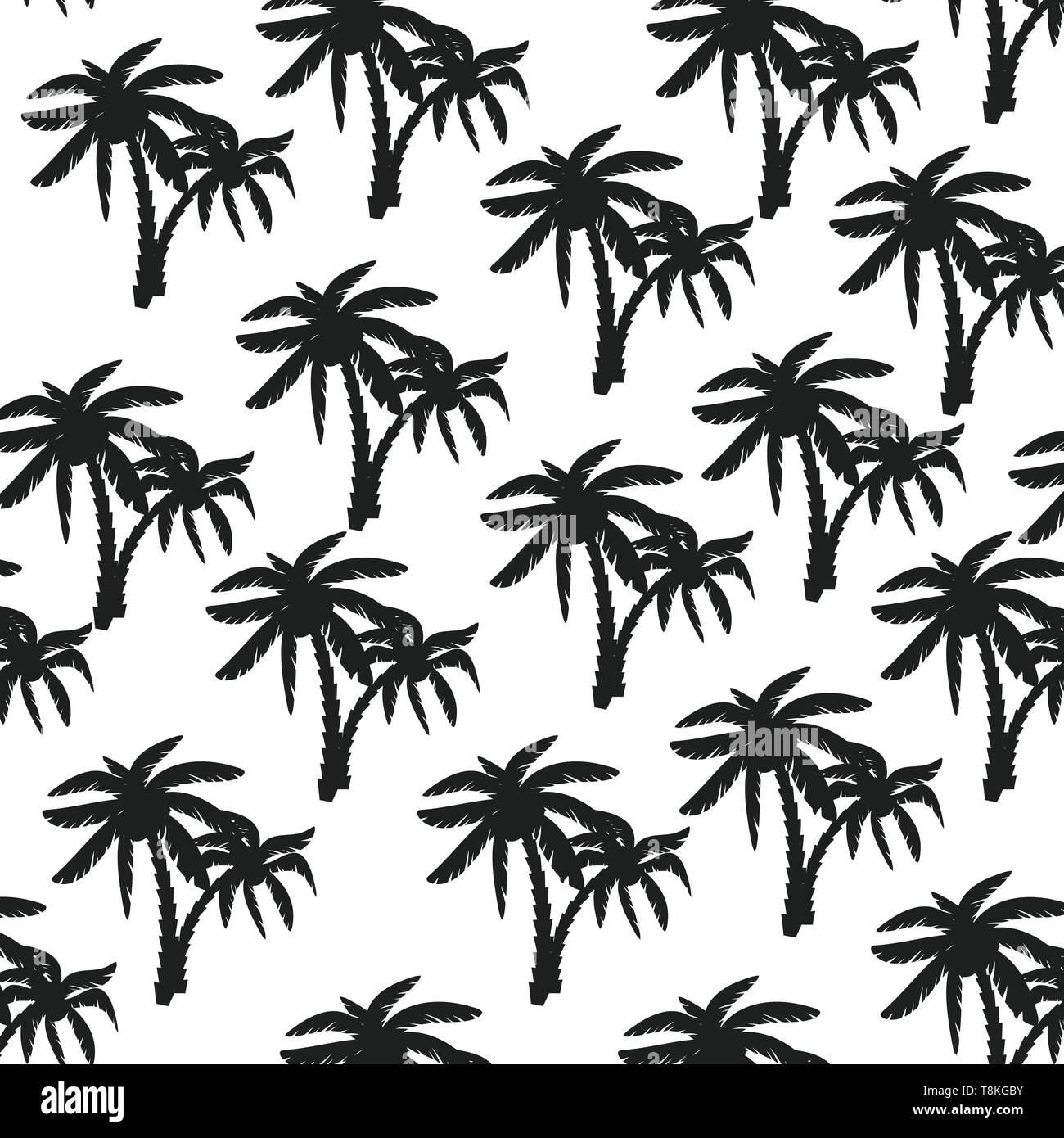 Palmier design texture pattern, vector illustration. Cocotier imprimer pour le design textile Illustration de Vecteur