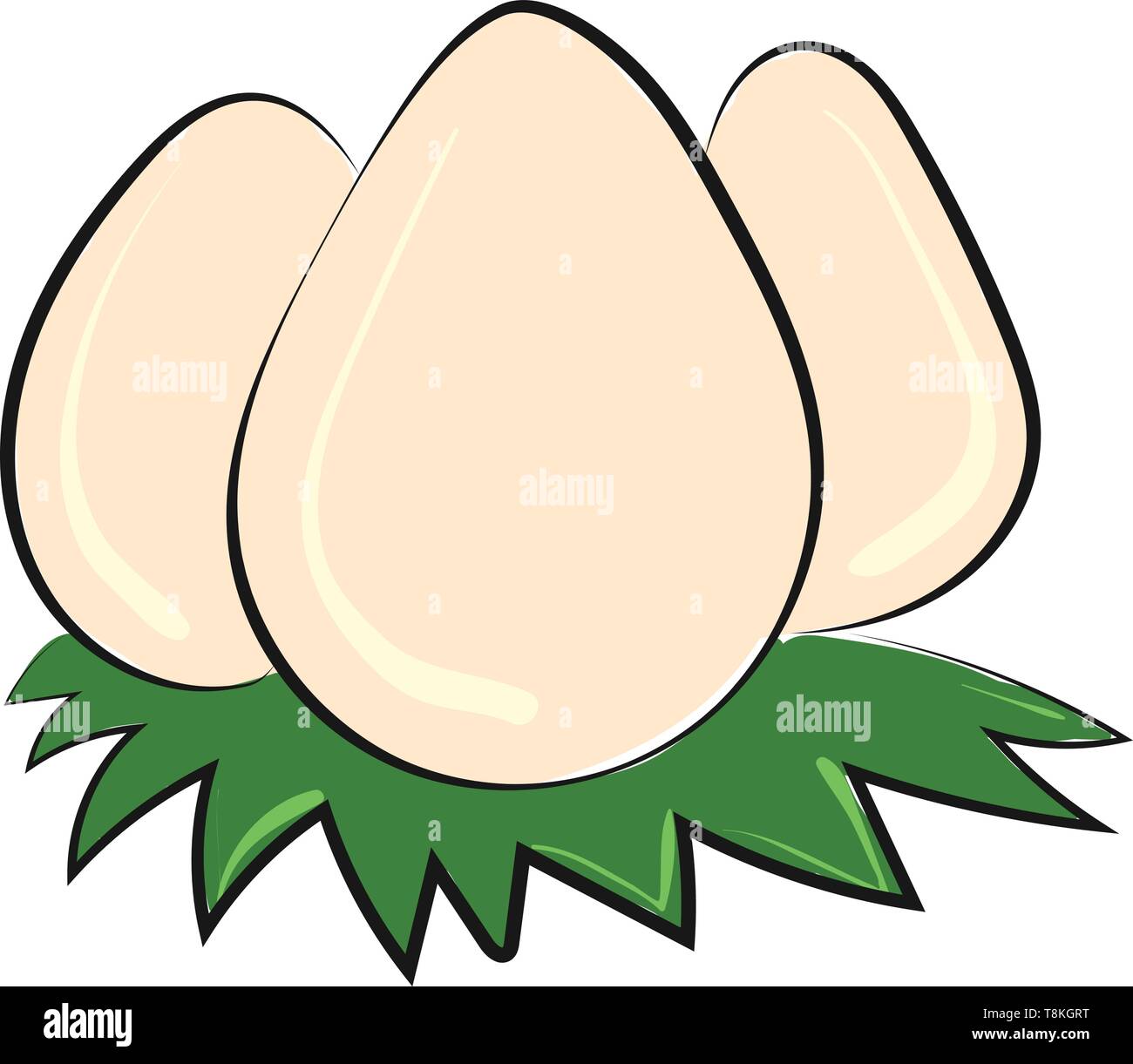 Il s'agit d'une image de quelques œufs. Dans certaines cultures asiatiques oeuf est considéré comme un symbole de chance et de richesse., Scénario, dessin en couleur ou d'illustration. Illustration de Vecteur