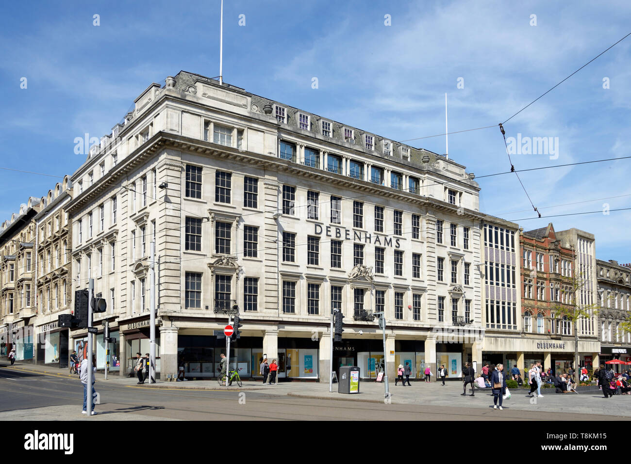 Debenhams, longue rangée, Nottingham, Angleterre Banque D'Images