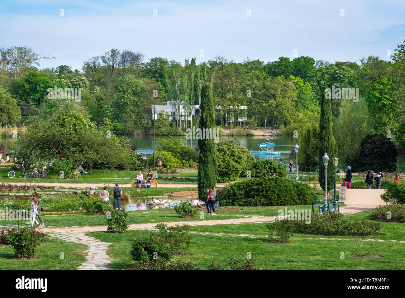 France, Rhône, Lyon, 6ème arrondissement, Le Parc de la tête d'Or (Parc de la tête d'or) Banque D'Images