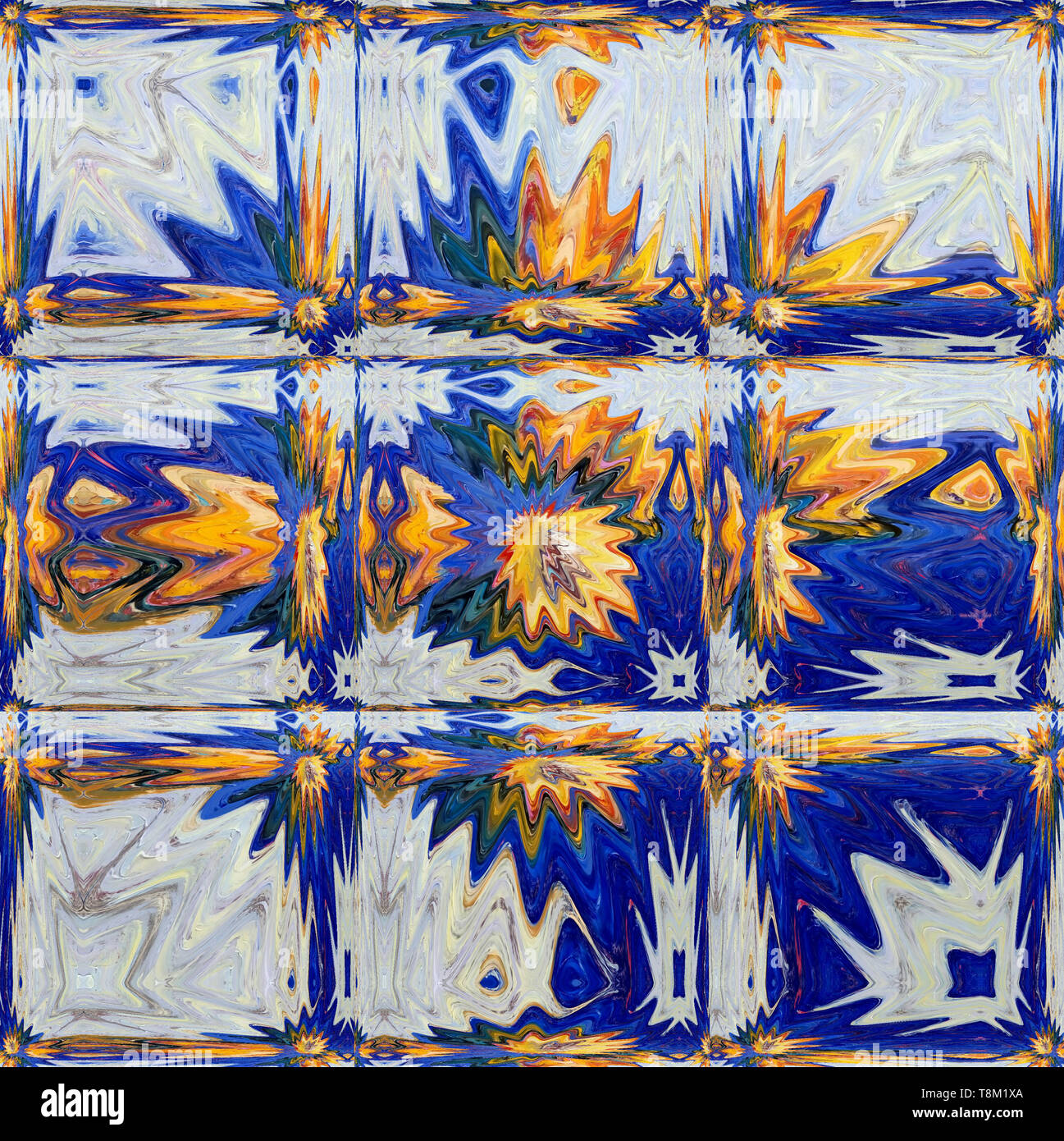 La peinture abstraite. Art en vente. La peinture à l'huile. L'oeuvre de l'impressionnisme moderne. Mur contemporain papier ou toile arts imprimer. Modèle pour la création de design Banque D'Images