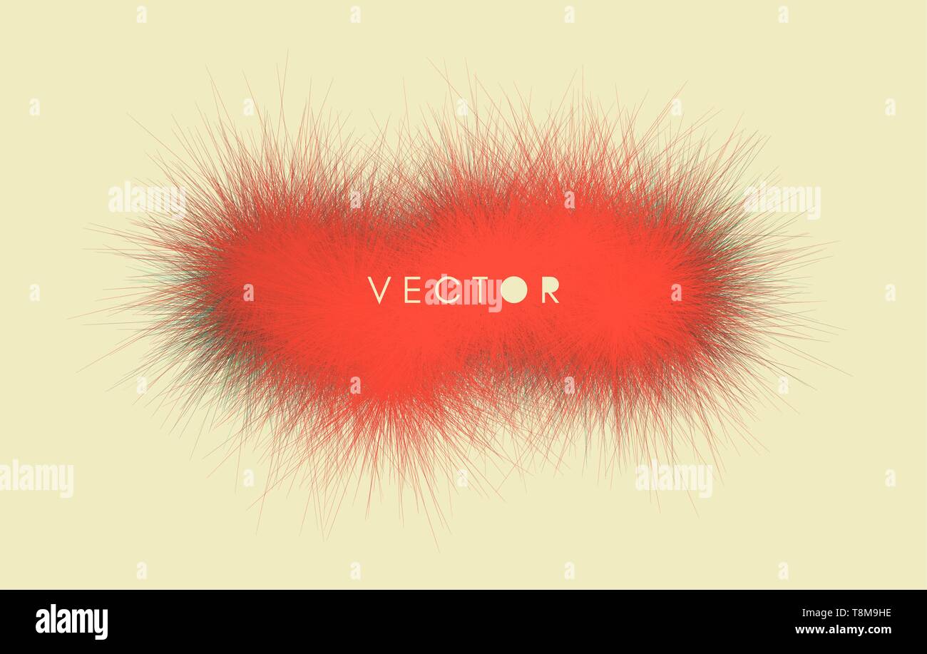 Le cadre composé de lignes chaotiques. 3d abstrait illustration vectorielle. Modèle de conception avec place pour le texte. Modèle moderne. Illustration de Vecteur