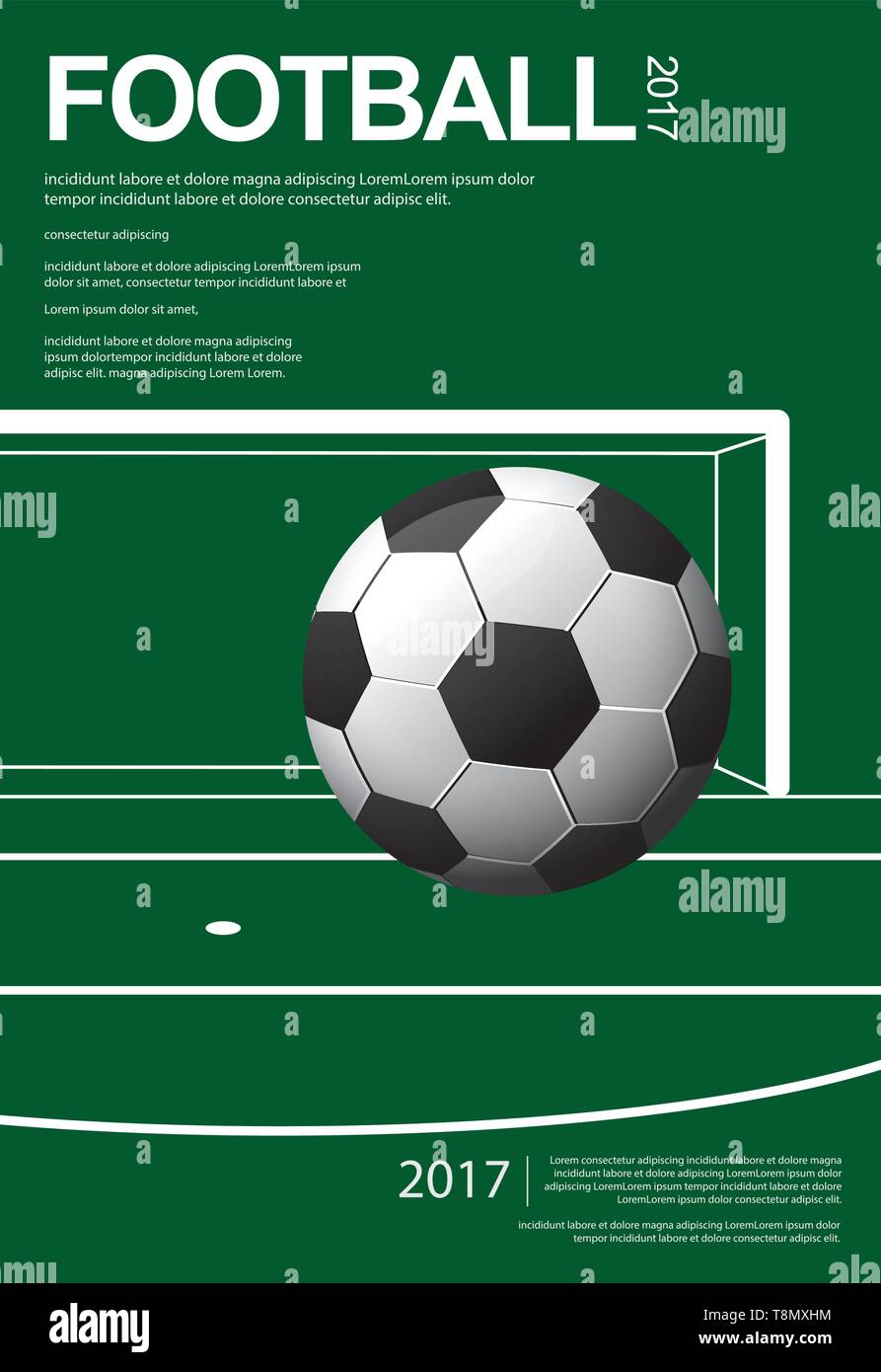 Football Soccer Poster Vestor Illustration Illustration de Vecteur