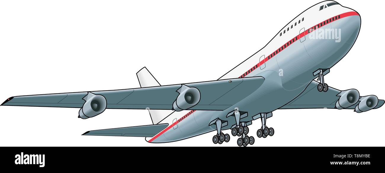 Jet Liner Vector Illustration Illustration de Vecteur