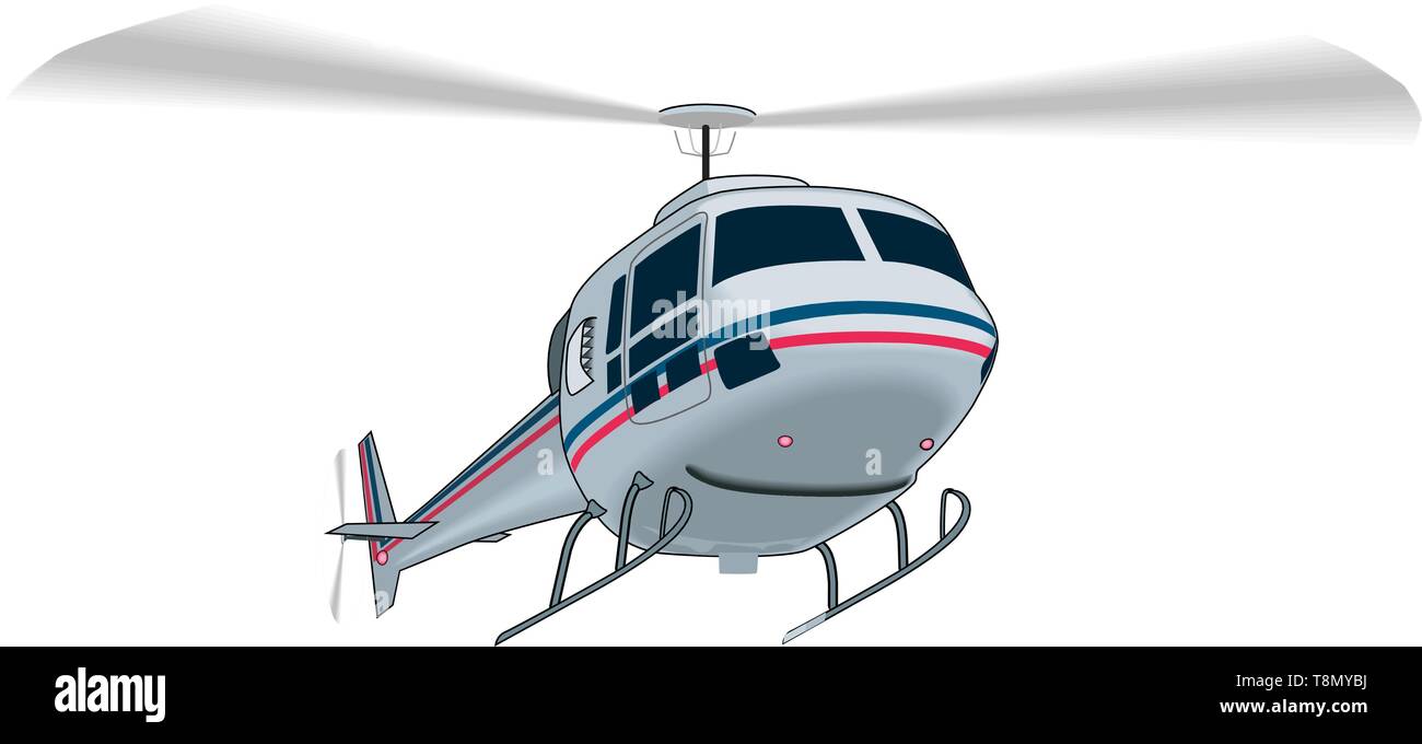 Illustration vecteur hélicoptère Illustration de Vecteur
