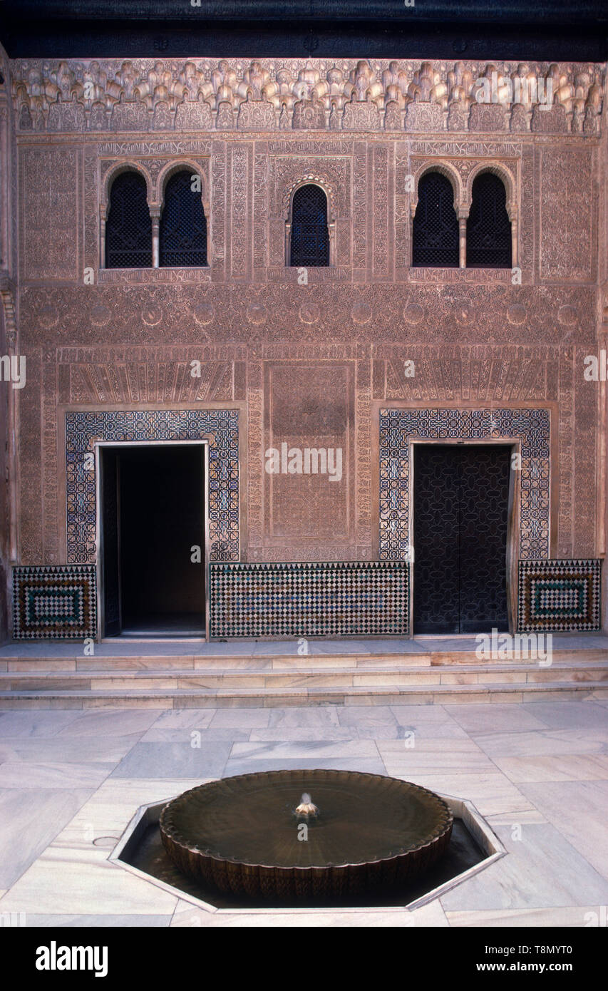 Mexaur Patio, de l'Alcazar, Grenade, Andalousie, Espagne, Europe Banque D'Images