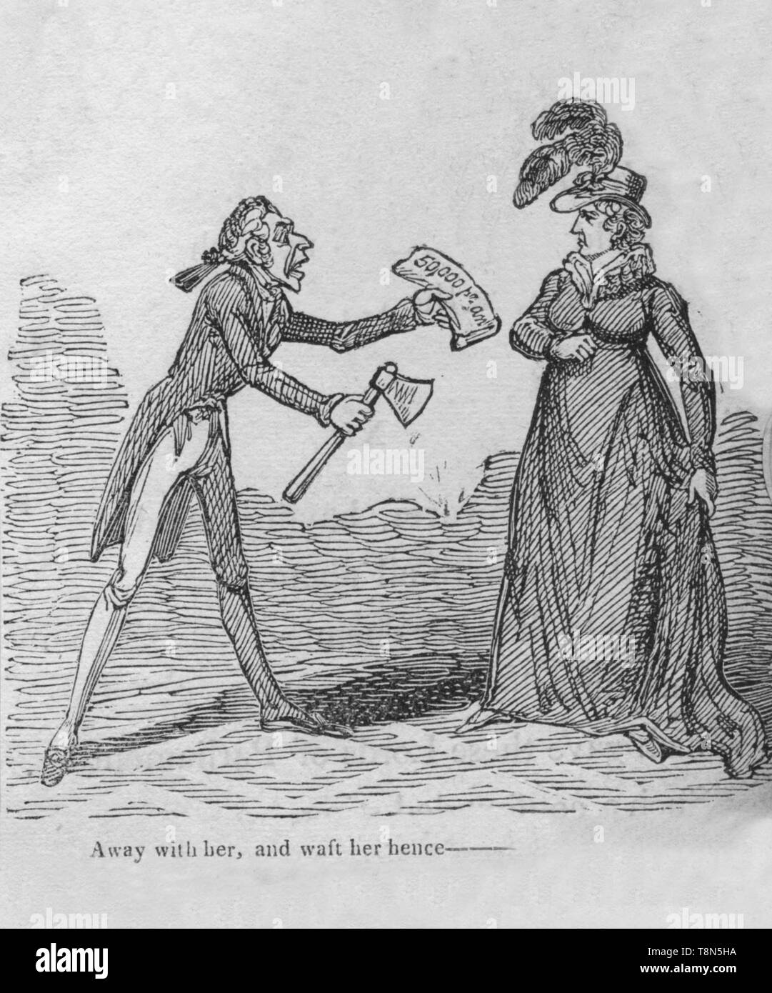 'L'écart avec elle, et d'où elle émane ---', c1820. Créateur : Inconnu. Banque D'Images