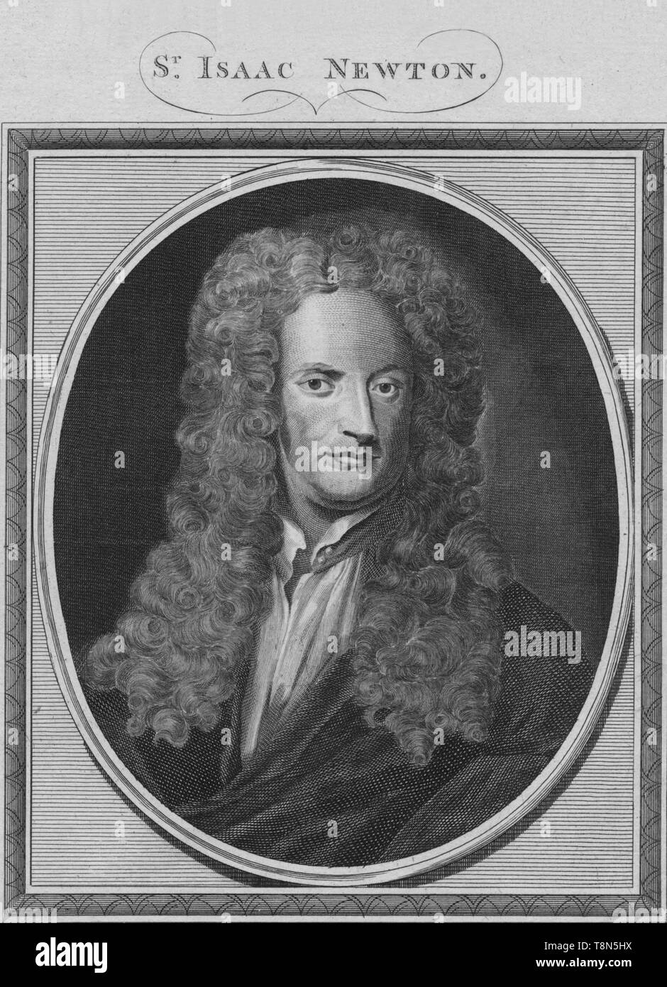 'Sr. Isaac Newton', 1785. Créateur : Inconnu. Banque D'Images