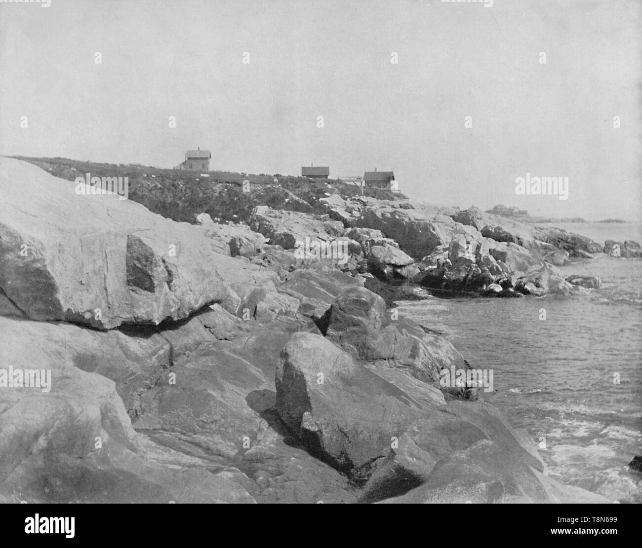'Shore, Marblehead, Massachusetts', c1897. Créateur : Inconnu. Banque D'Images