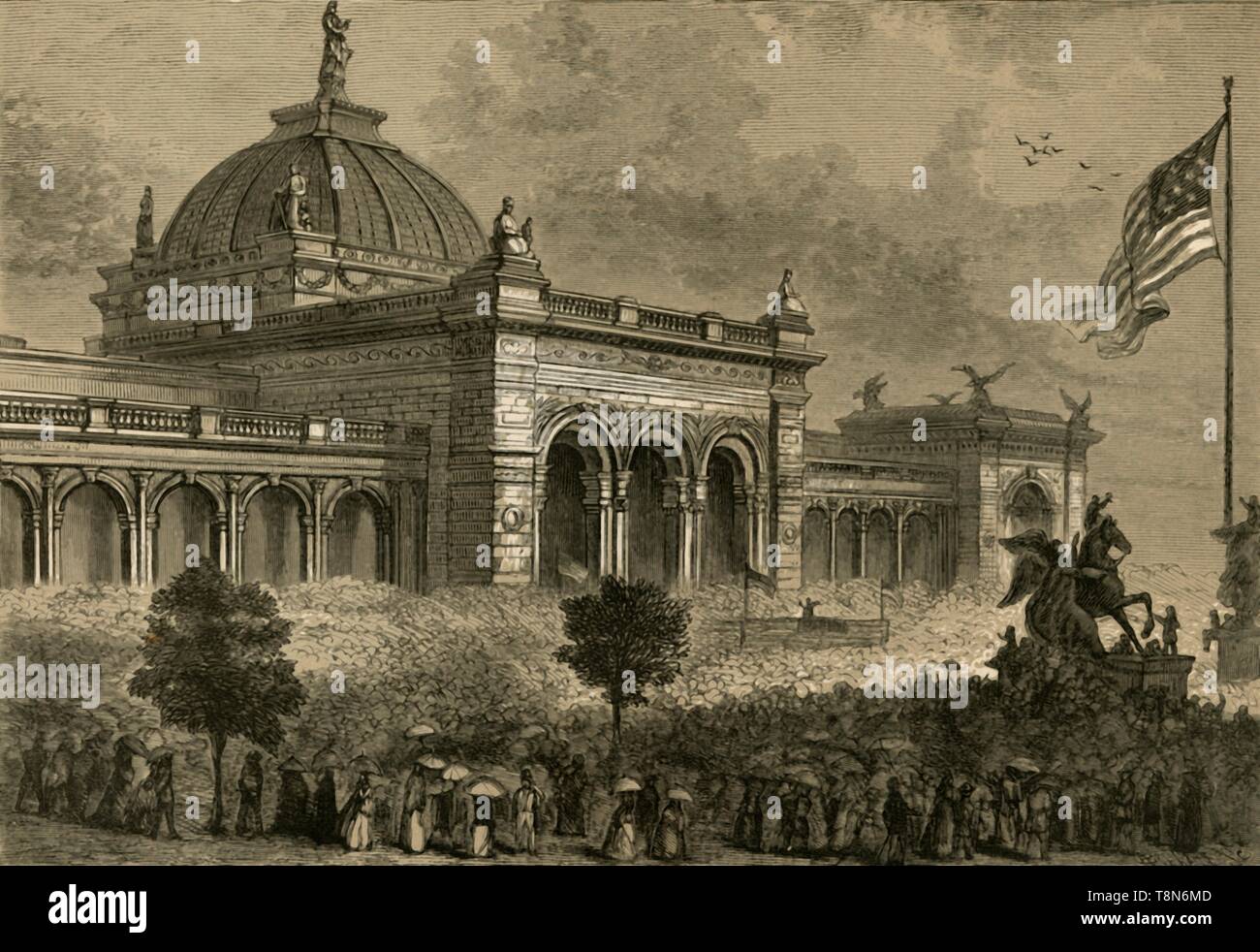 'Ouverture de l'Exposition du Centenaire, le 4 mai 1876', (1878). Organisateur : Albert Robert. Banque D'Images