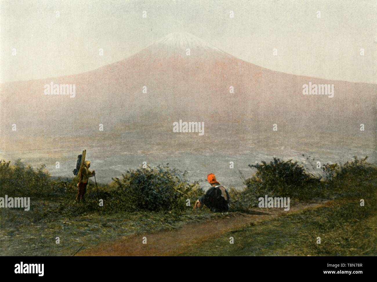 'Le Fousi-Yama, Voican du Japon', (Le Mont Fuji, volcan au Japon), 1900. Créateur : Inconnu. Banque D'Images