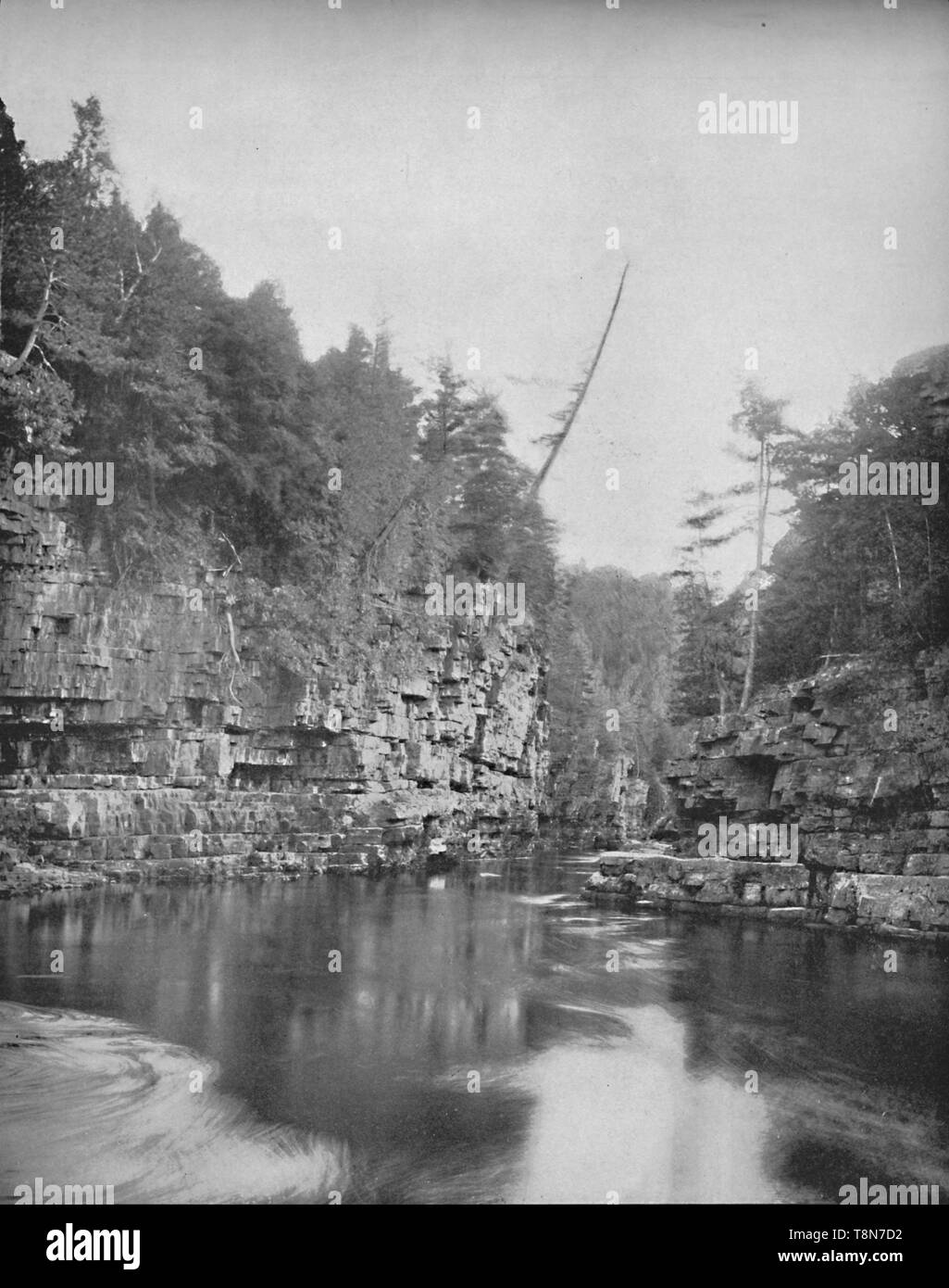 'La fin de l'Abîme Au Sable, les Adirondacks', c1897. Créateur : Inconnu. Banque D'Images