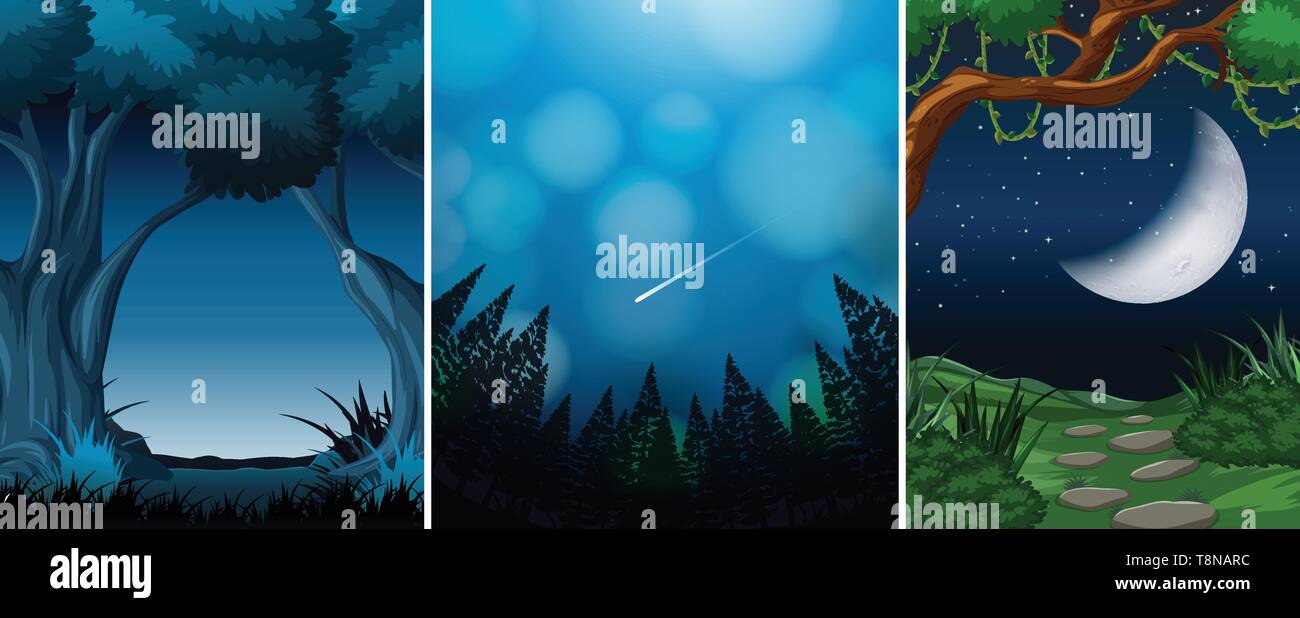 Jeu de scène bois illustration d'arrière-plan Illustration de Vecteur