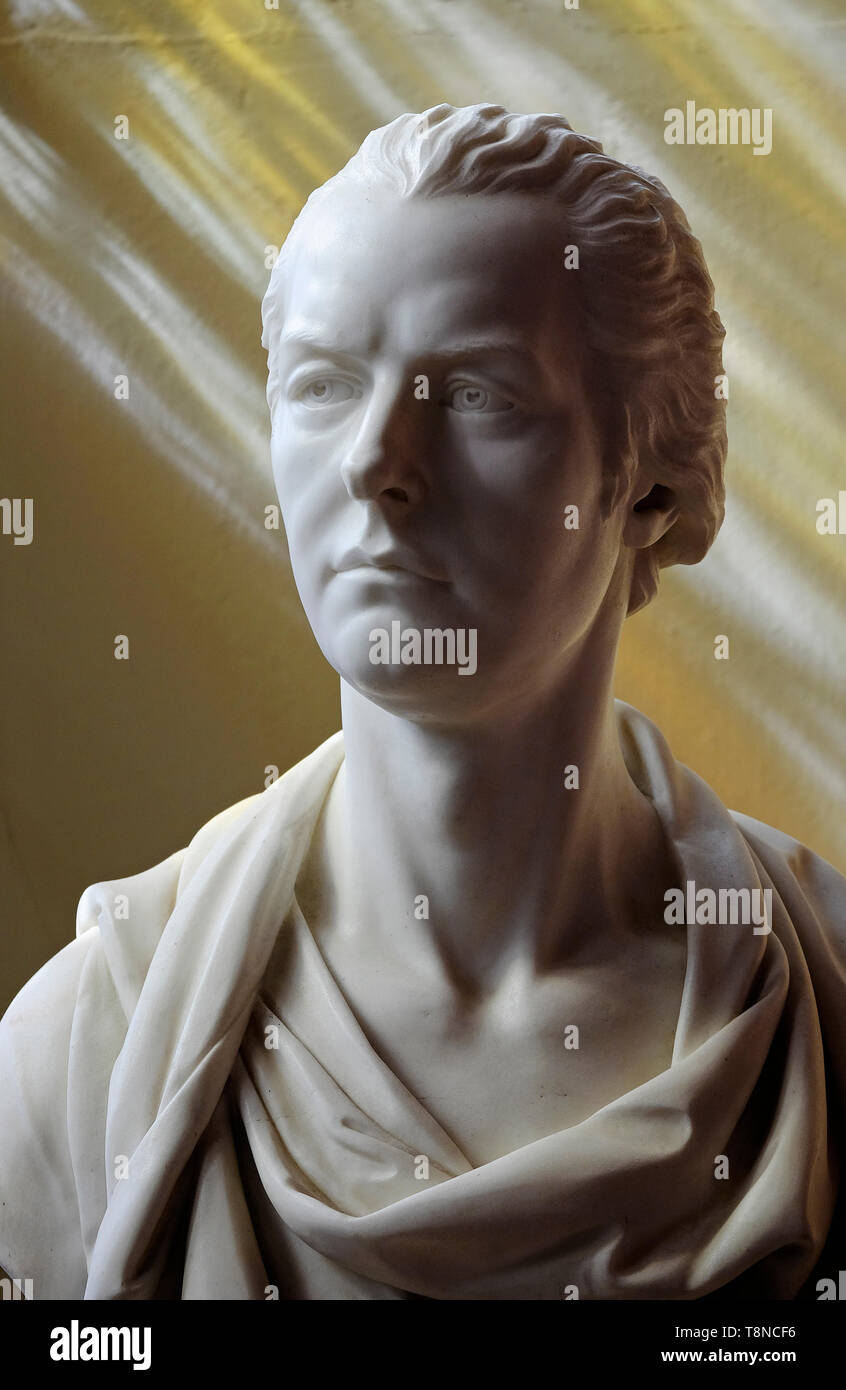 Buste en marbre de William Pitt le Jeune Banque D'Images