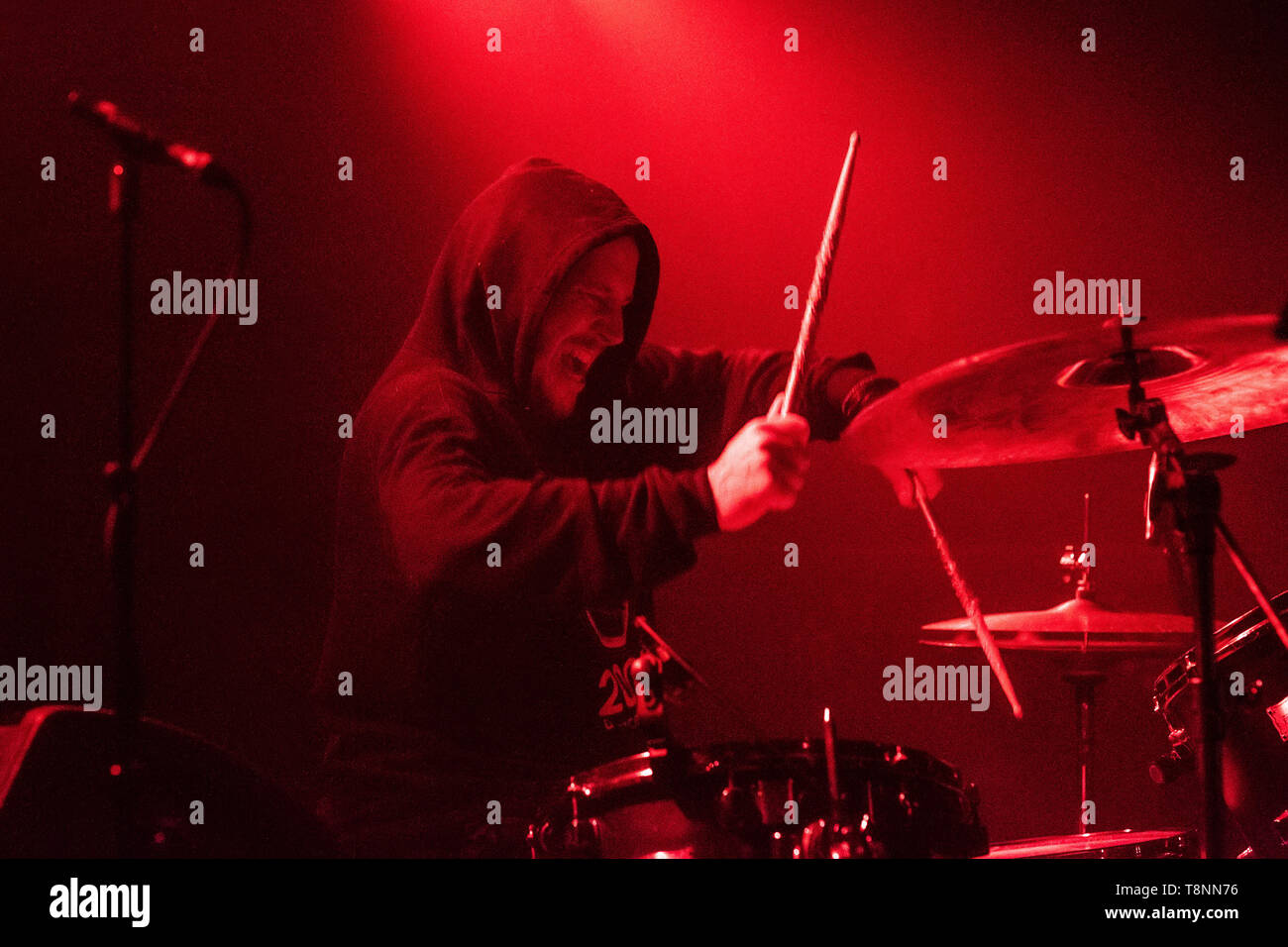 Danemark, copenhague - 11 mai, 2019. Le groupe de metal danois LLNN effectue un concert live à VEGA dans le cadre d'un week-end à Copenhague 2019 colossale. (Photo crédit : Gonzales Photo - Peter Troest). Banque D'Images