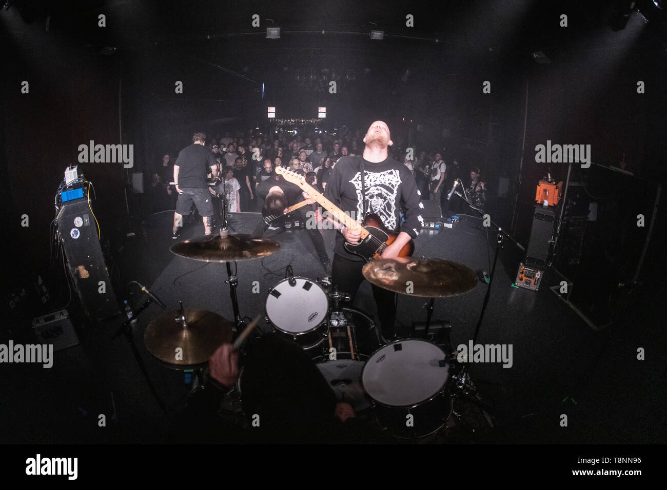 Danemark, copenhague - 11 mai, 2019. Le groupe de metal danois LLNN effectue un concert live à VEGA dans le cadre d'un week-end à Copenhague 2019 colossale. (Photo crédit : Gonzales Photo - Peter Troest). Banque D'Images