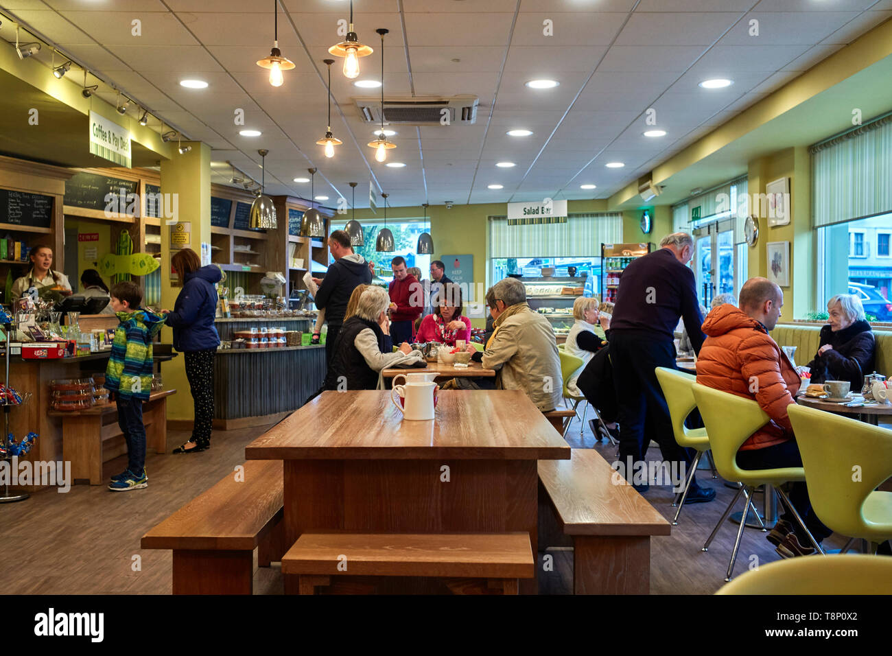 Le café du marché en zestes, Ennis sqare, comté de Clare, Irlande Banque D'Images