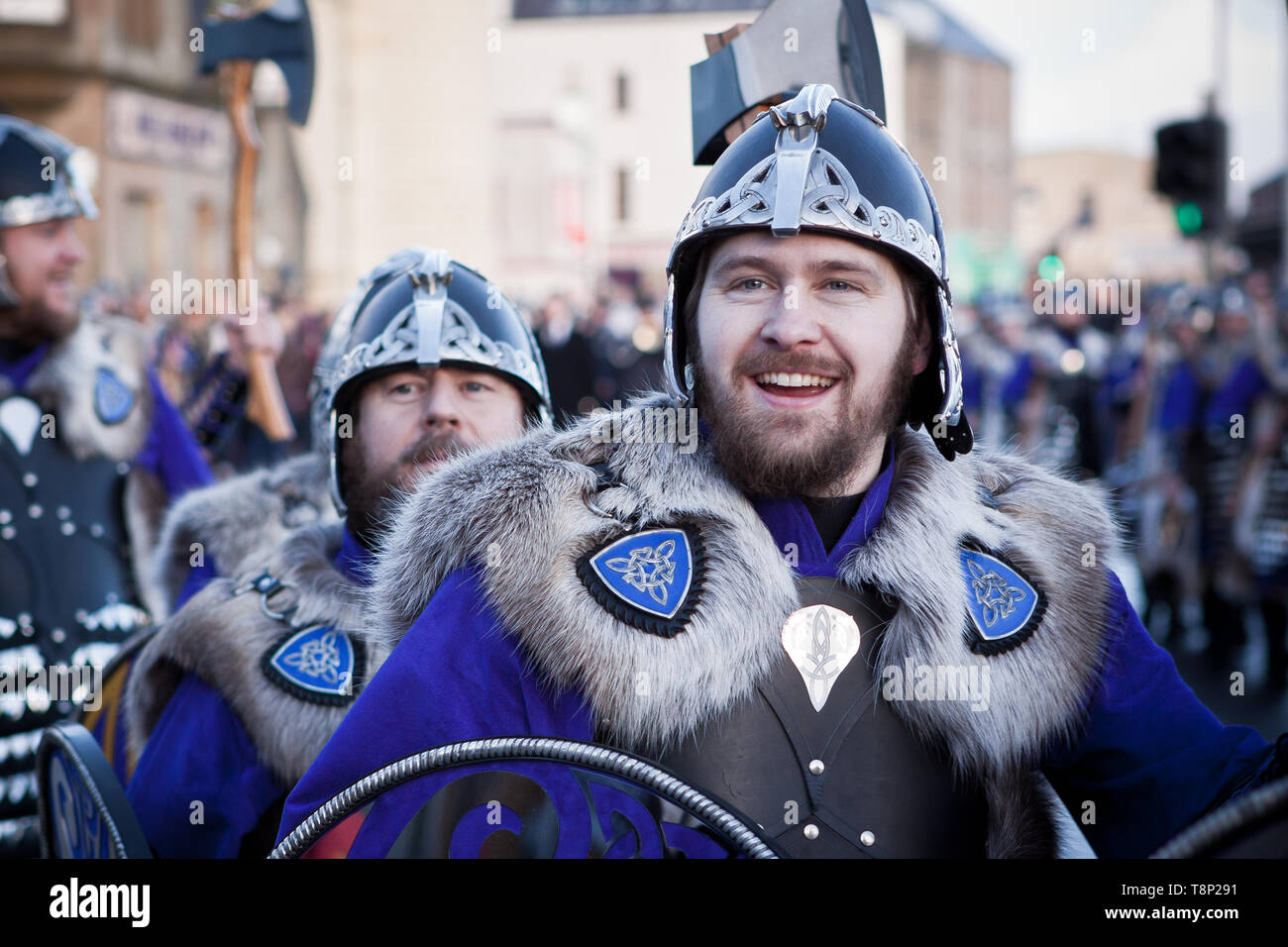 Lerwick, îles Shetland, Écosse, Royaume-Uni. 29 janvier 2013. Up Helly Aa festival viking fire qui est unique aux Shetland et lieu le dernier mardi de Banque D'Images