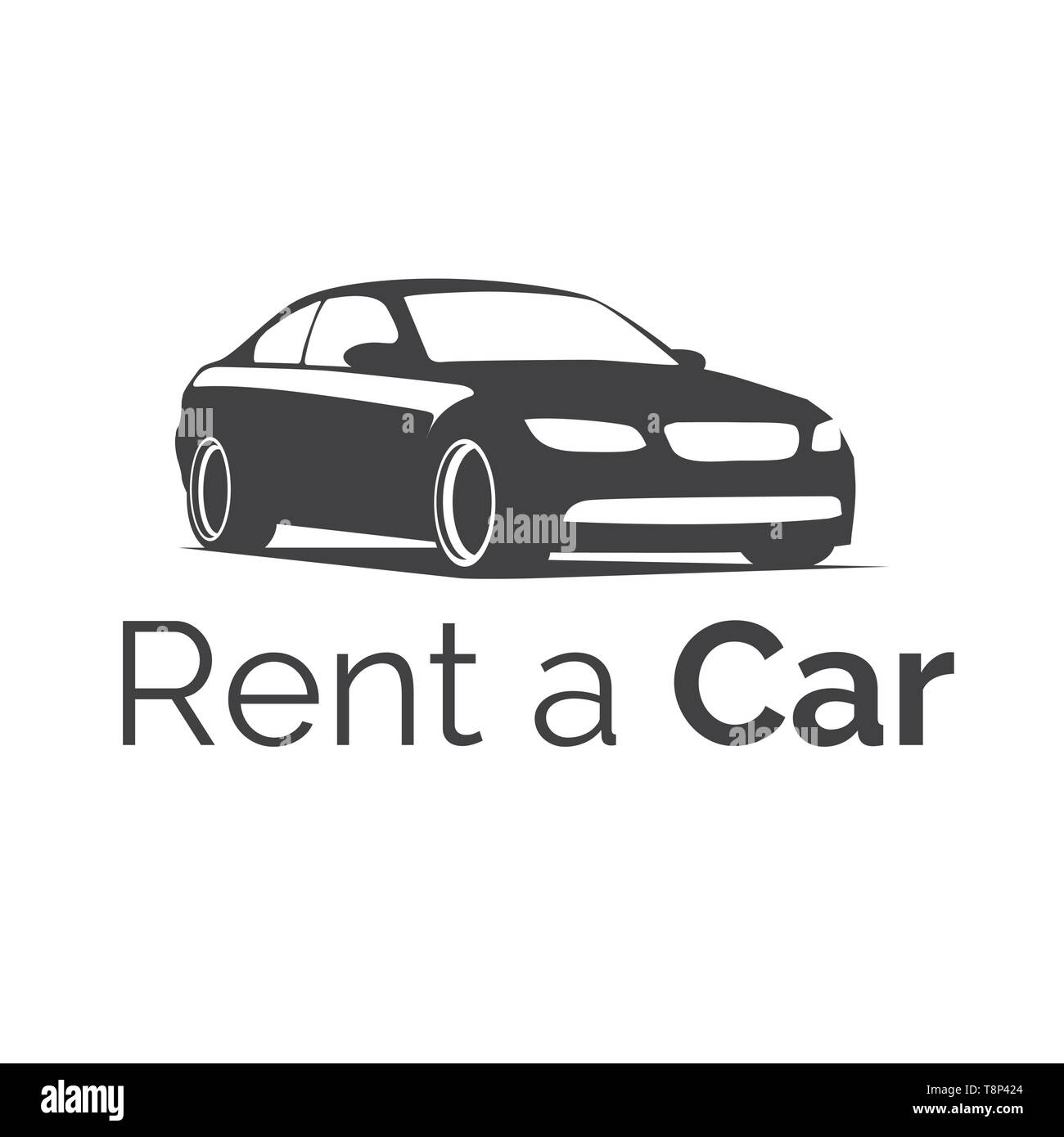 Logo vector pour voitures de location et ventes Illustration de Vecteur