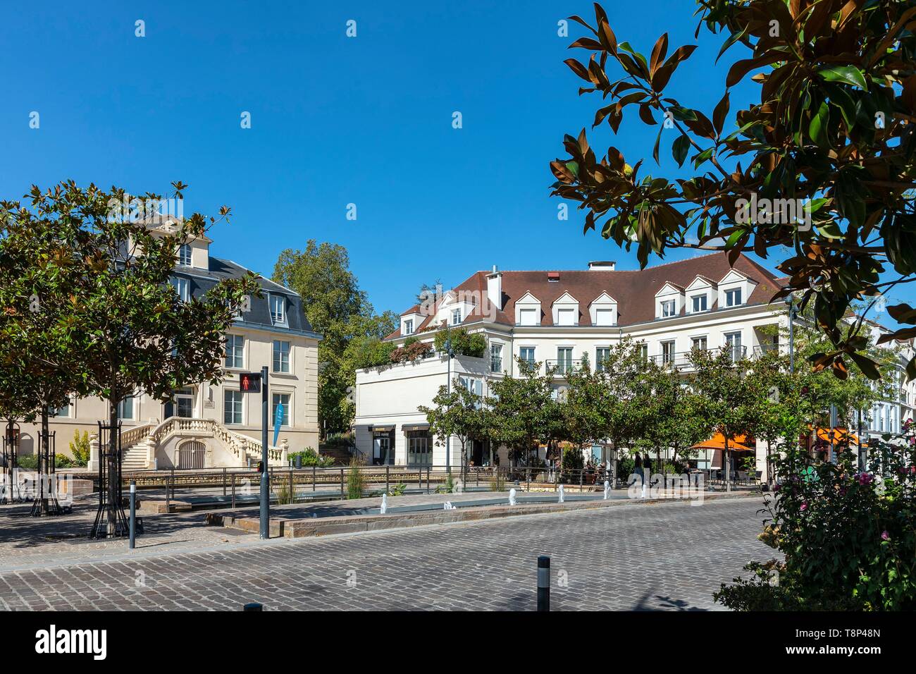 France, Hauts de Seine, Chatenay Malabry, Rue Jean Longuet Banque D'Images