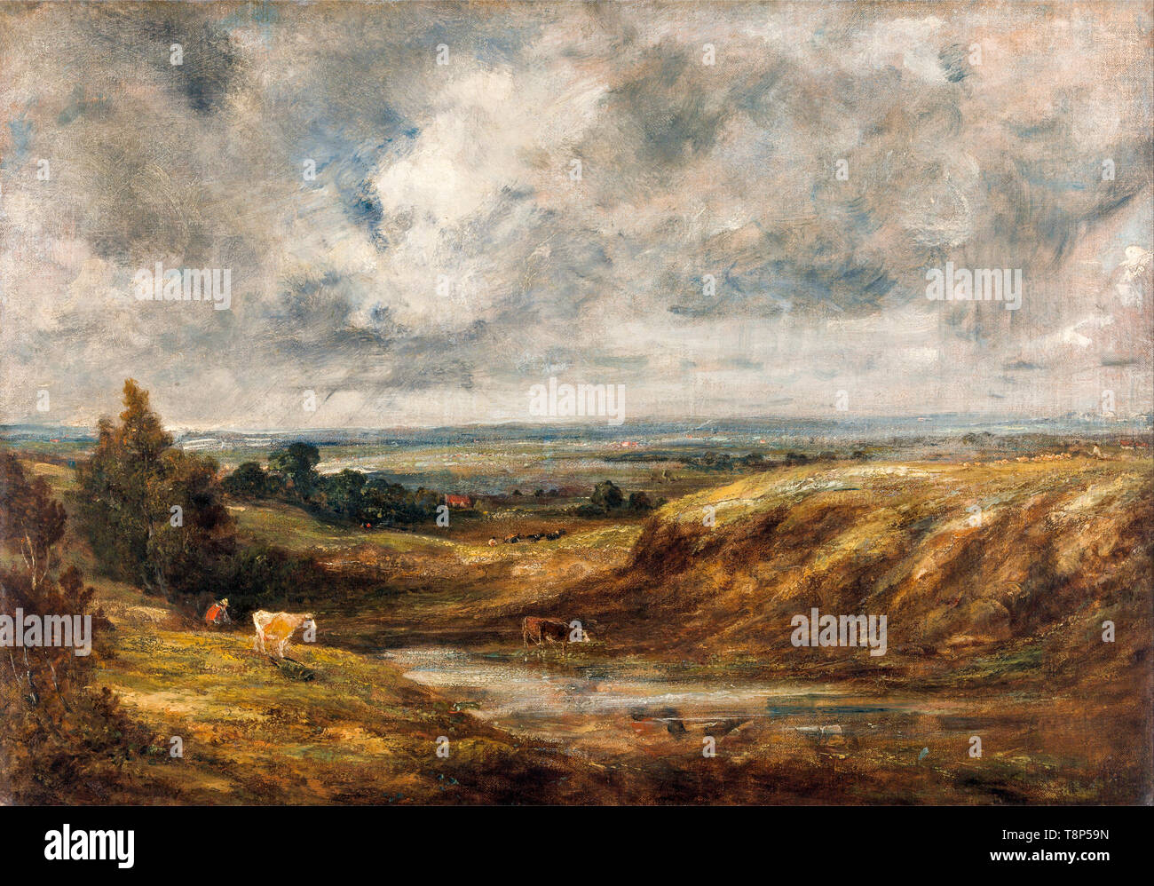 John Constable, le Thames Valley de Hampstead Heath, peinture, ch. 1829 Banque D'Images