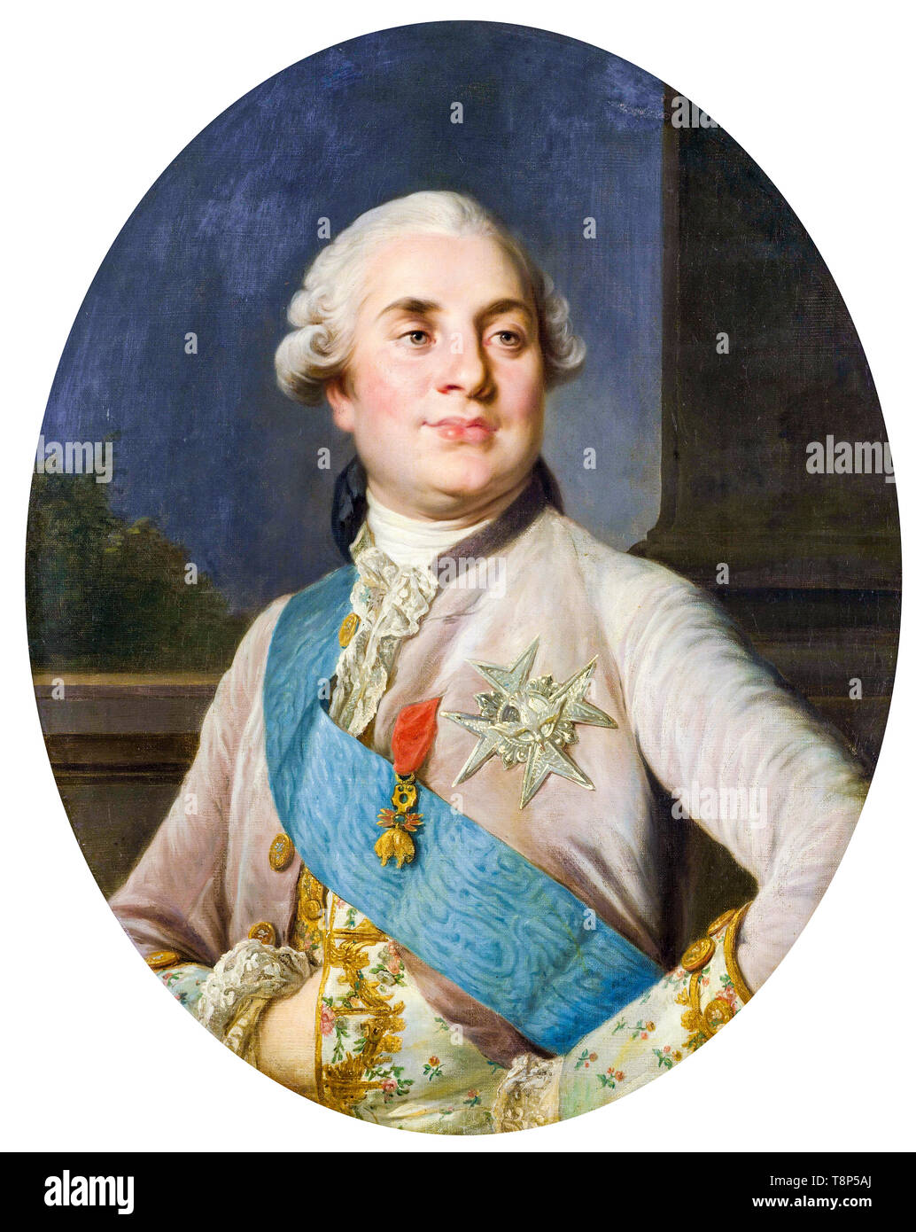 Portrait de Louis XVI, roi de France, l'atelier de Joseph Siffrède Duplessis, ch. 1777 Banque D'Images