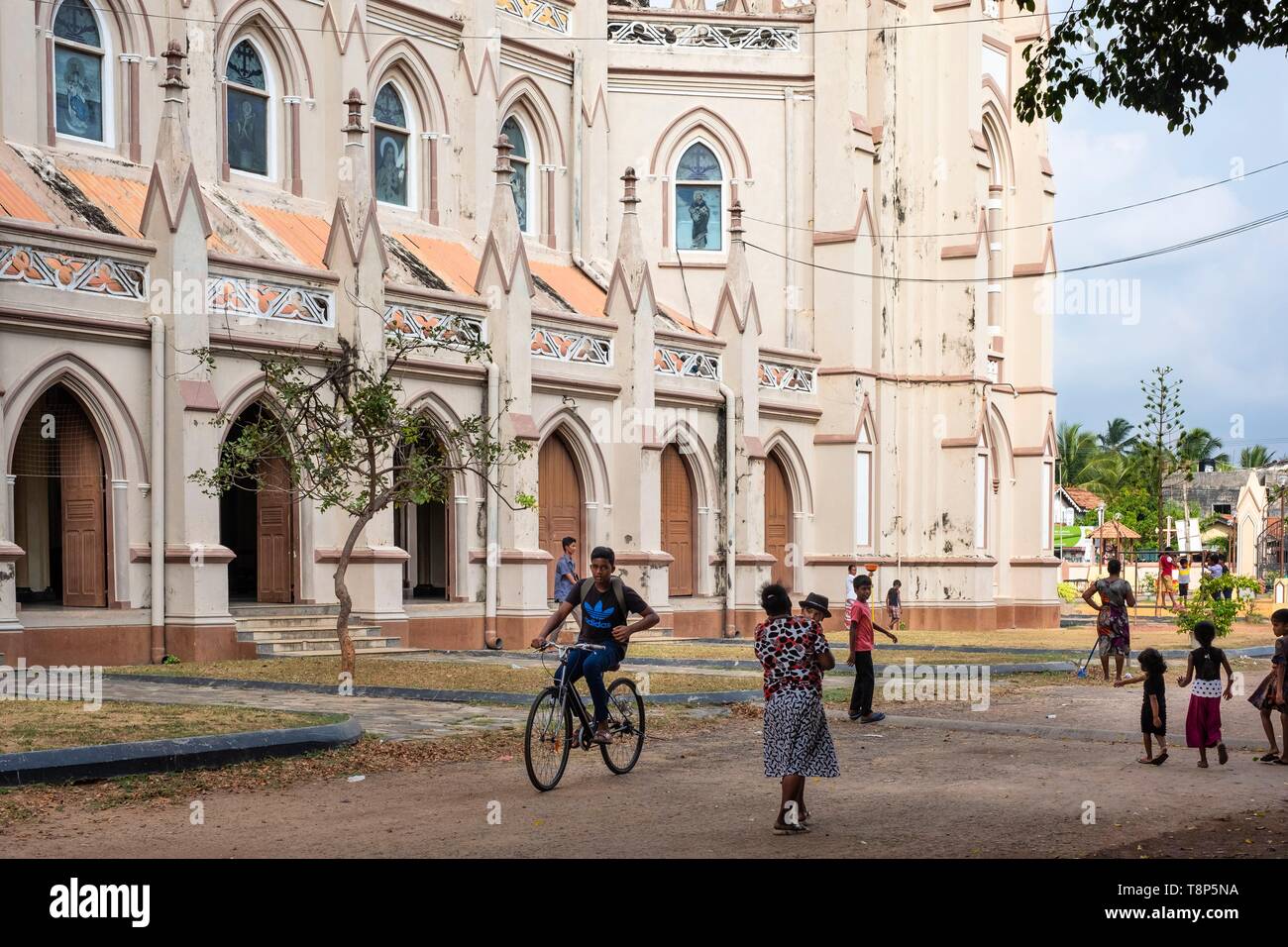 Sri Lanka, province de l'Ouest, Negombo, église catholique Saint-sébastien Banque D'Images