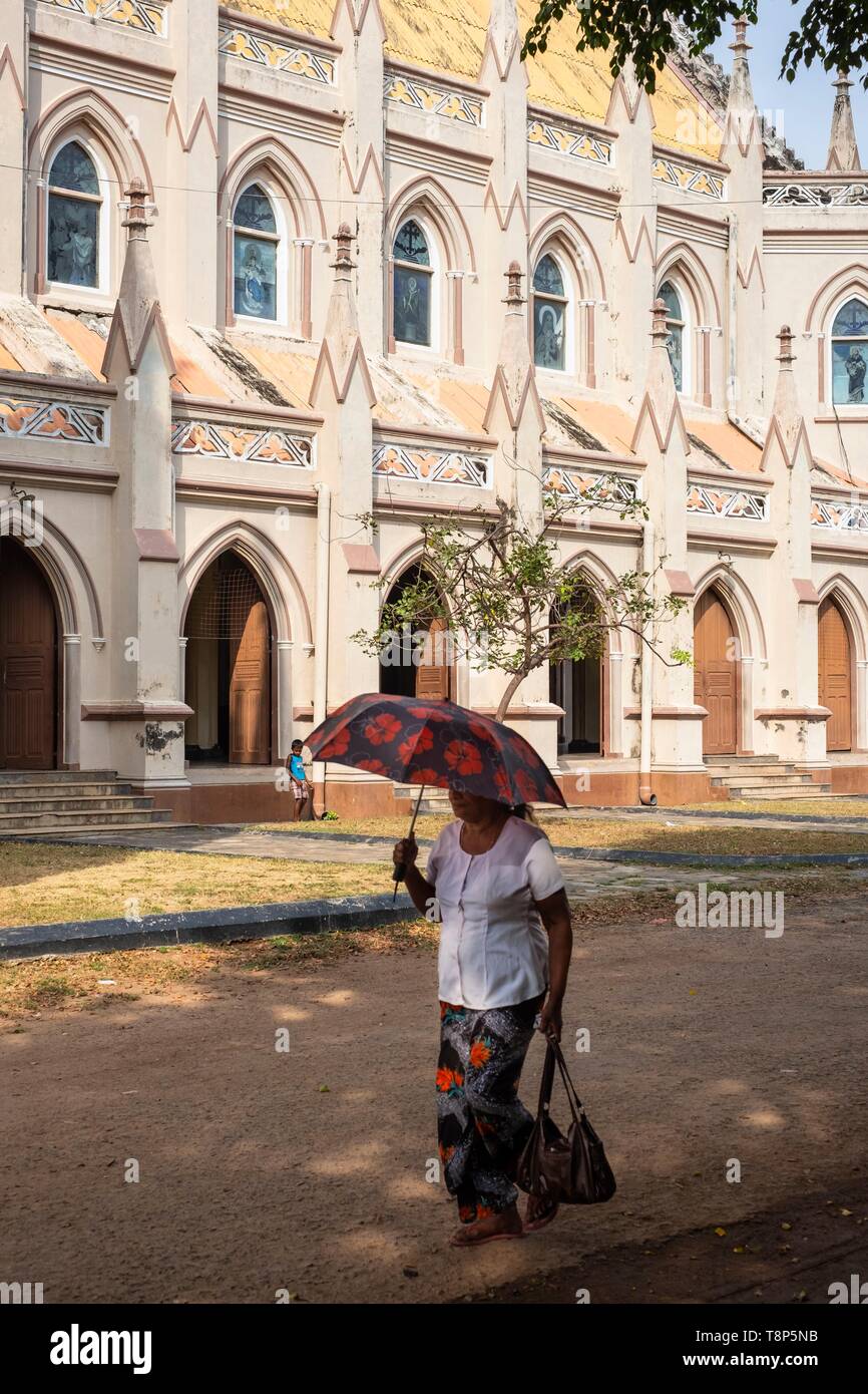 Sri Lanka, province de l'Ouest, Negombo, église catholique Saint-sébastien Banque D'Images