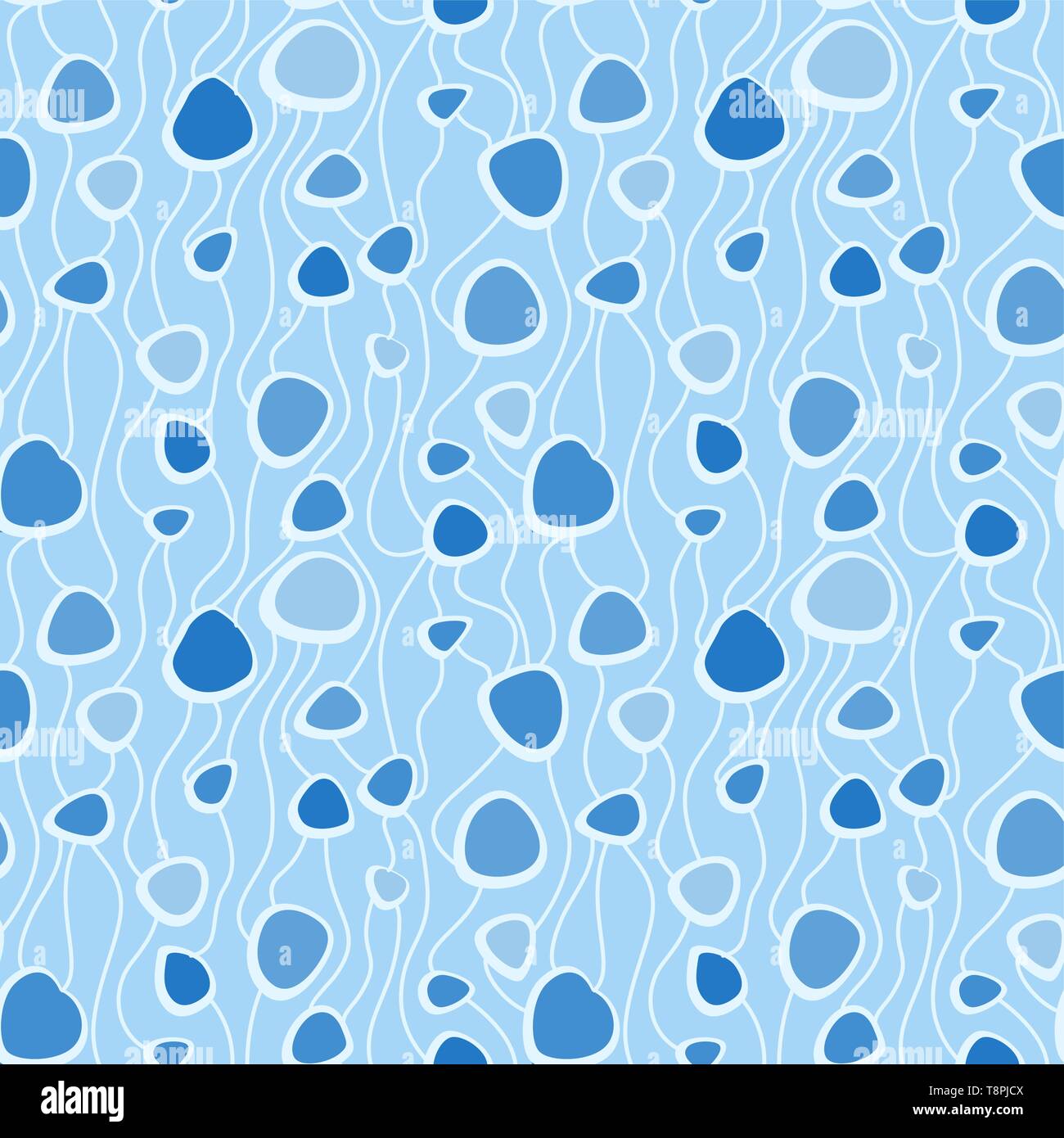 Abstract vector pattern transparente colorée. Retro hand drawn abstract pattern organique pour textile, du papier d'emballage, d'impression, de tissu, de papier peint, etc. web Illustration de Vecteur