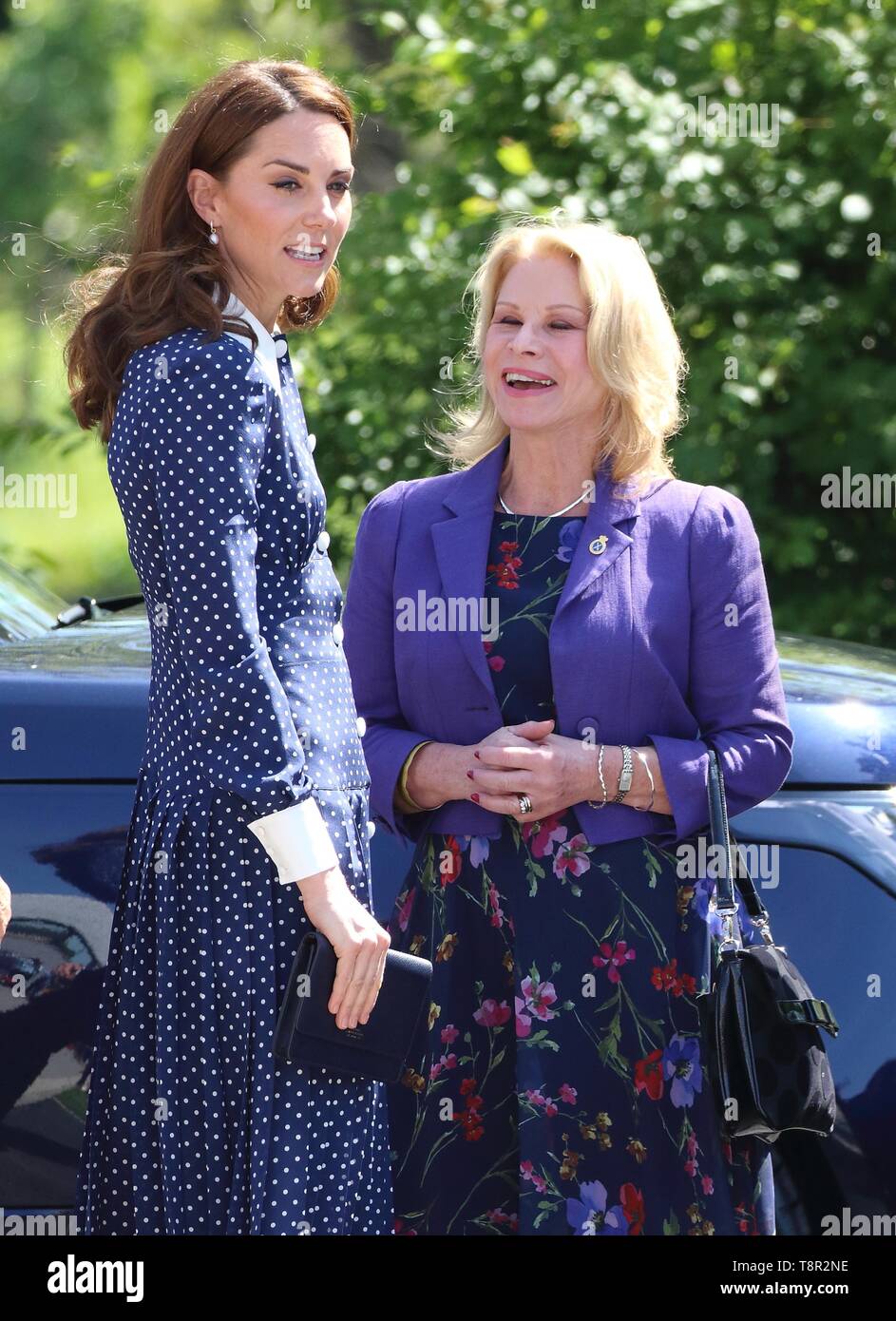 Kate Middleton, duchesse de Cambridge vu arriver au D-Day exposition à Bletchley Park, Angleterre. Banque D'Images