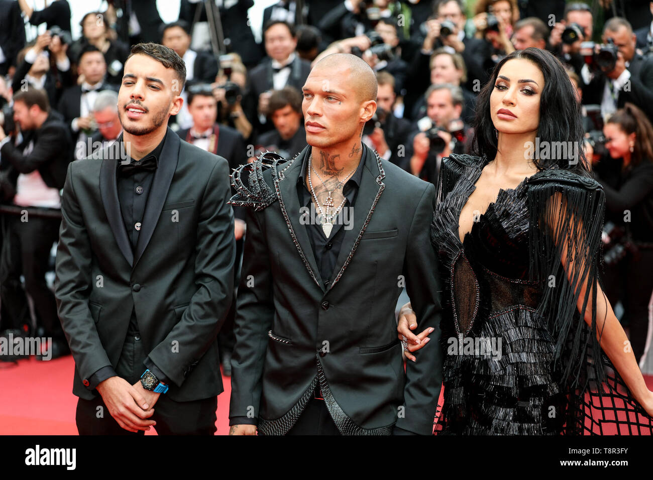 Cannes. 14 mai, 2019. Jeremy Meeks et réduite arrive à la première de "les morts ne meurent pas ' au cours du Festival de Cannes 2019 le 14 mai 2019 au Palais des Festivals à Cannes, France. ( Crédit : Lyvans Boolaky/Espace d'image/media Punch)/Alamy Live News Banque D'Images