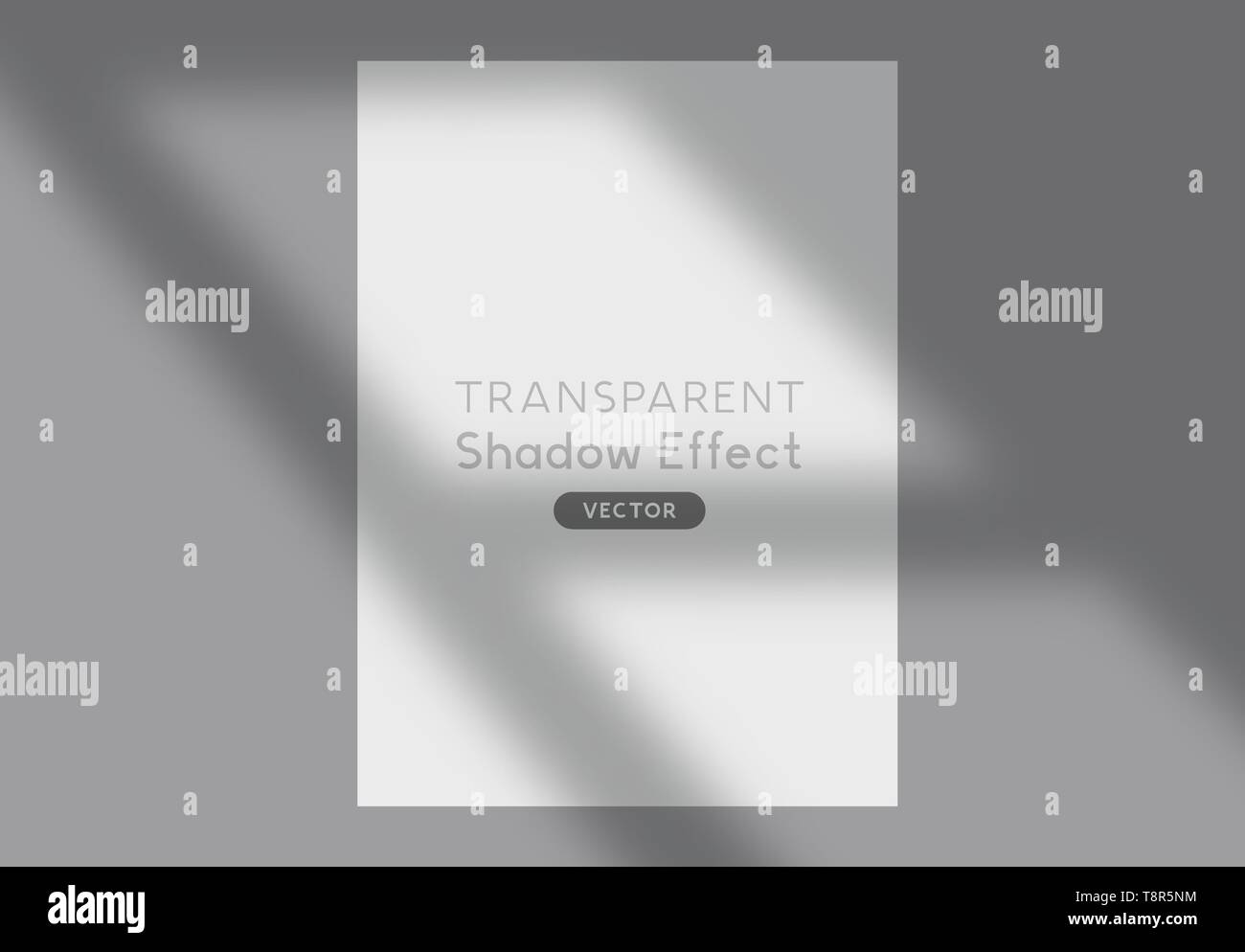 Une fenêtre ombre portée de l'effet de silhouette vecteur fond effet. Illustration de Vecteur