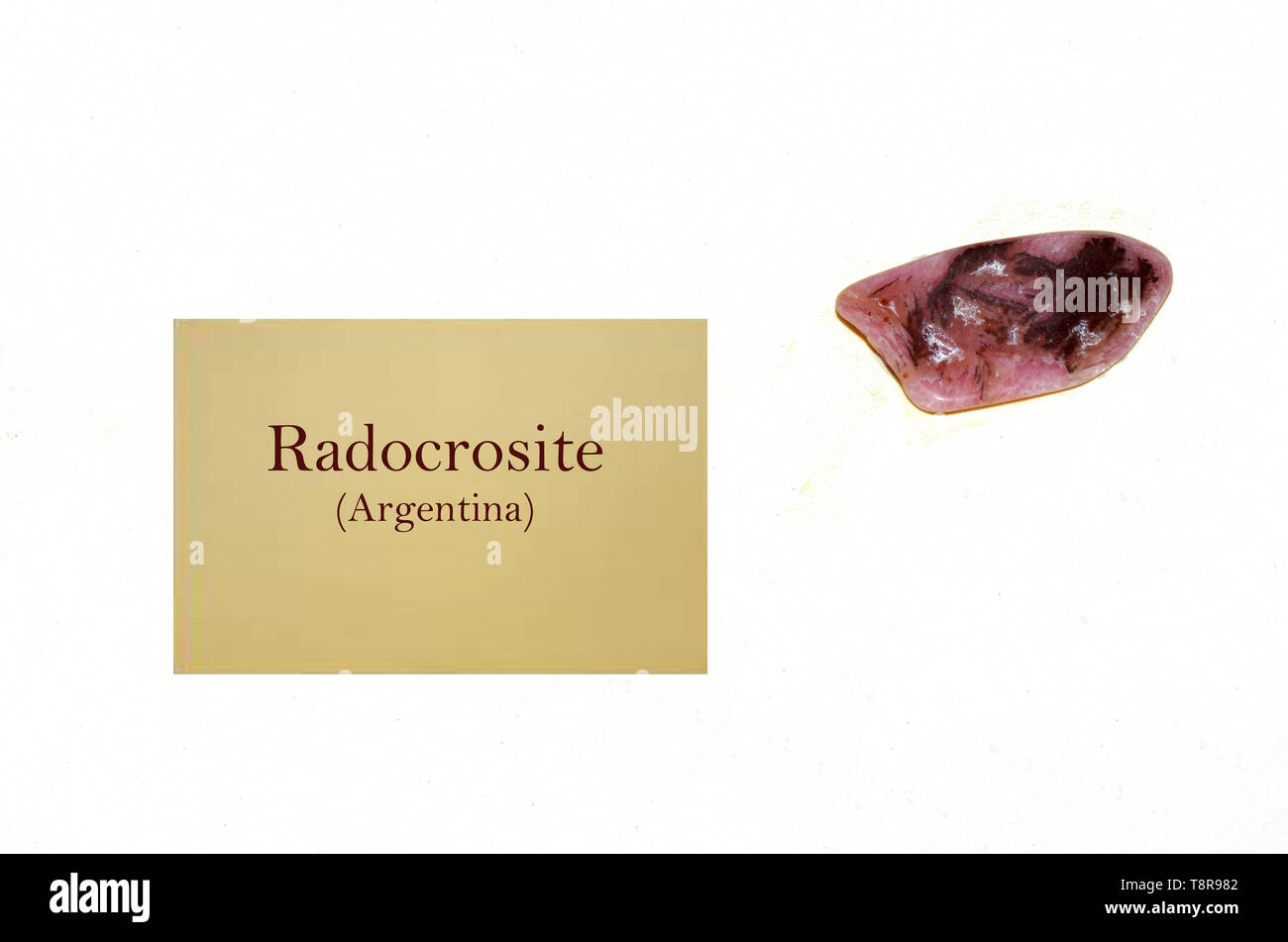 Radocrosite rock de l'Argentine close-up Banque D'Images