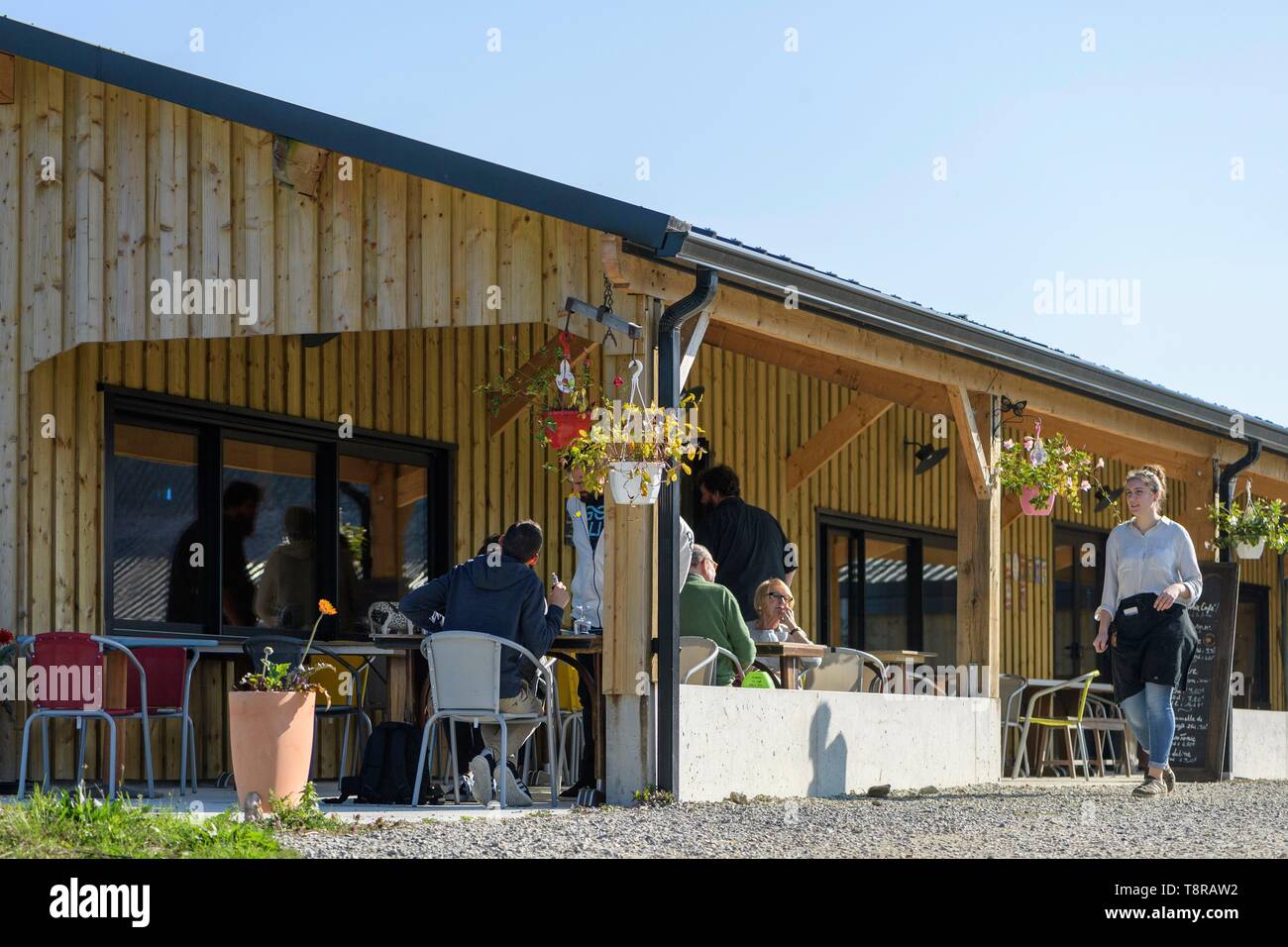 france morbihan sarzeau la tarte noire du cafe de la ferme fromage suscinio photo stock alamy