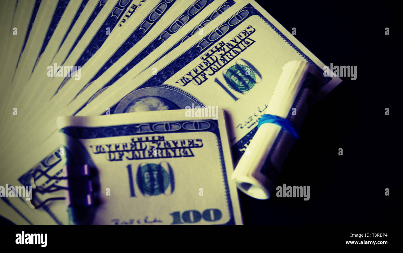 Une pile d'argent. Banque D'Images