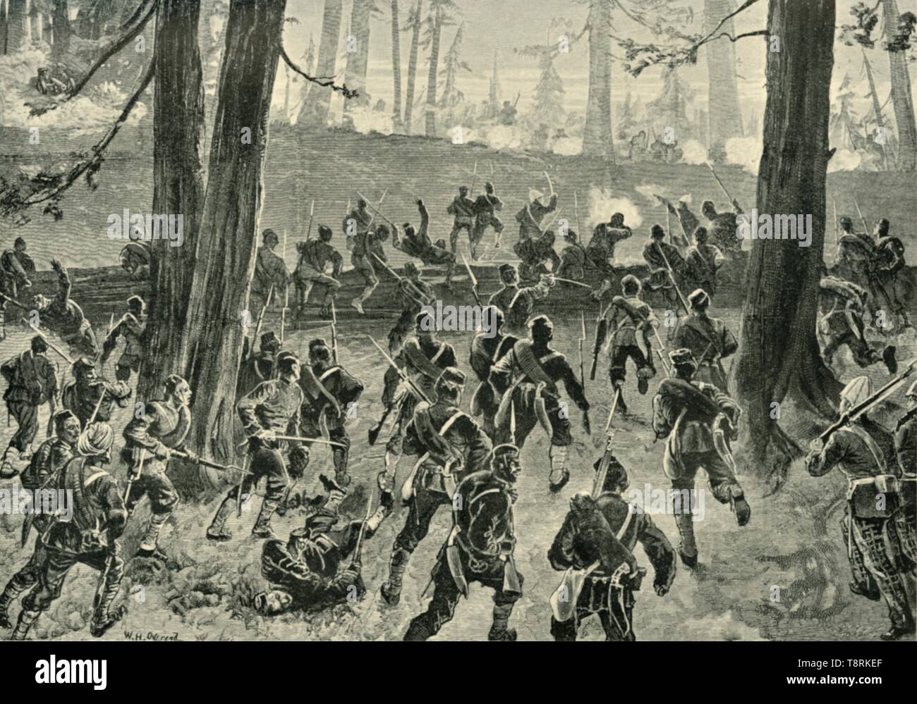 "L'assaut final à l'Spingawi Khotal', (1901). Organisateur : William Heysham Overend. Banque D'Images