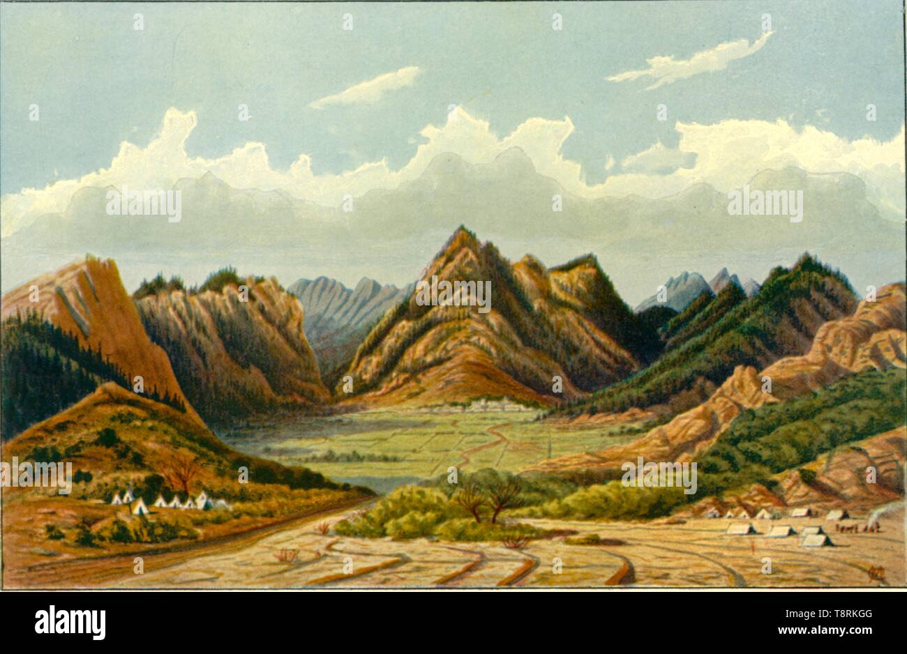 'L'Peiwar Khotal', 1878, (1901). Organisateur : W McCracken. Banque D'Images